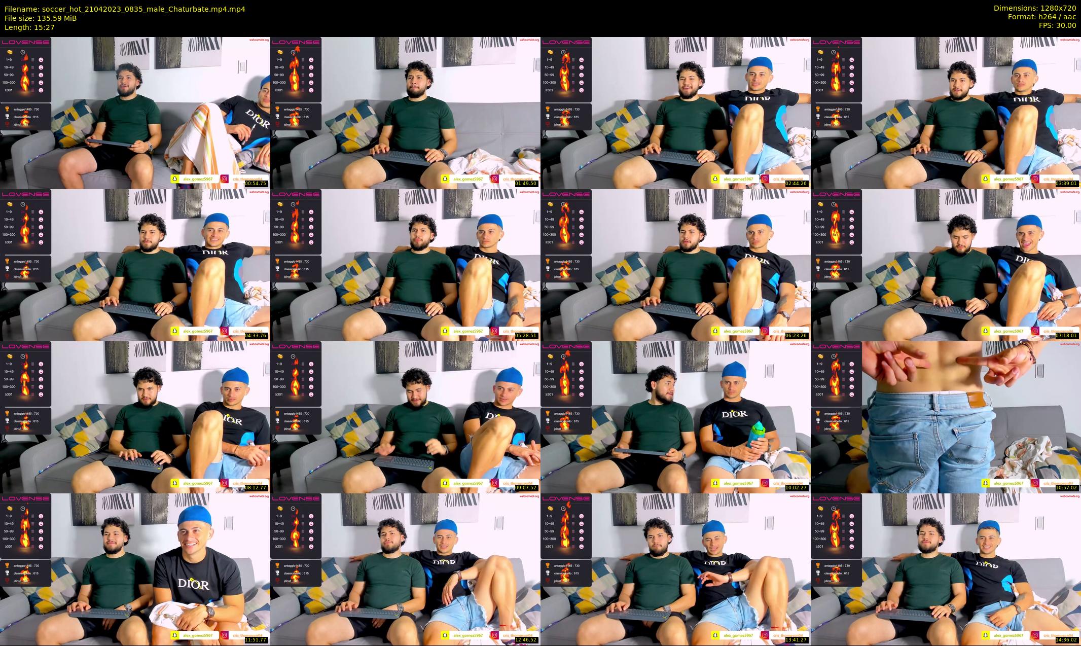 soccer_hot — 16 minute Chaturbate male cam show recording, 720p, Apr 21, 2023