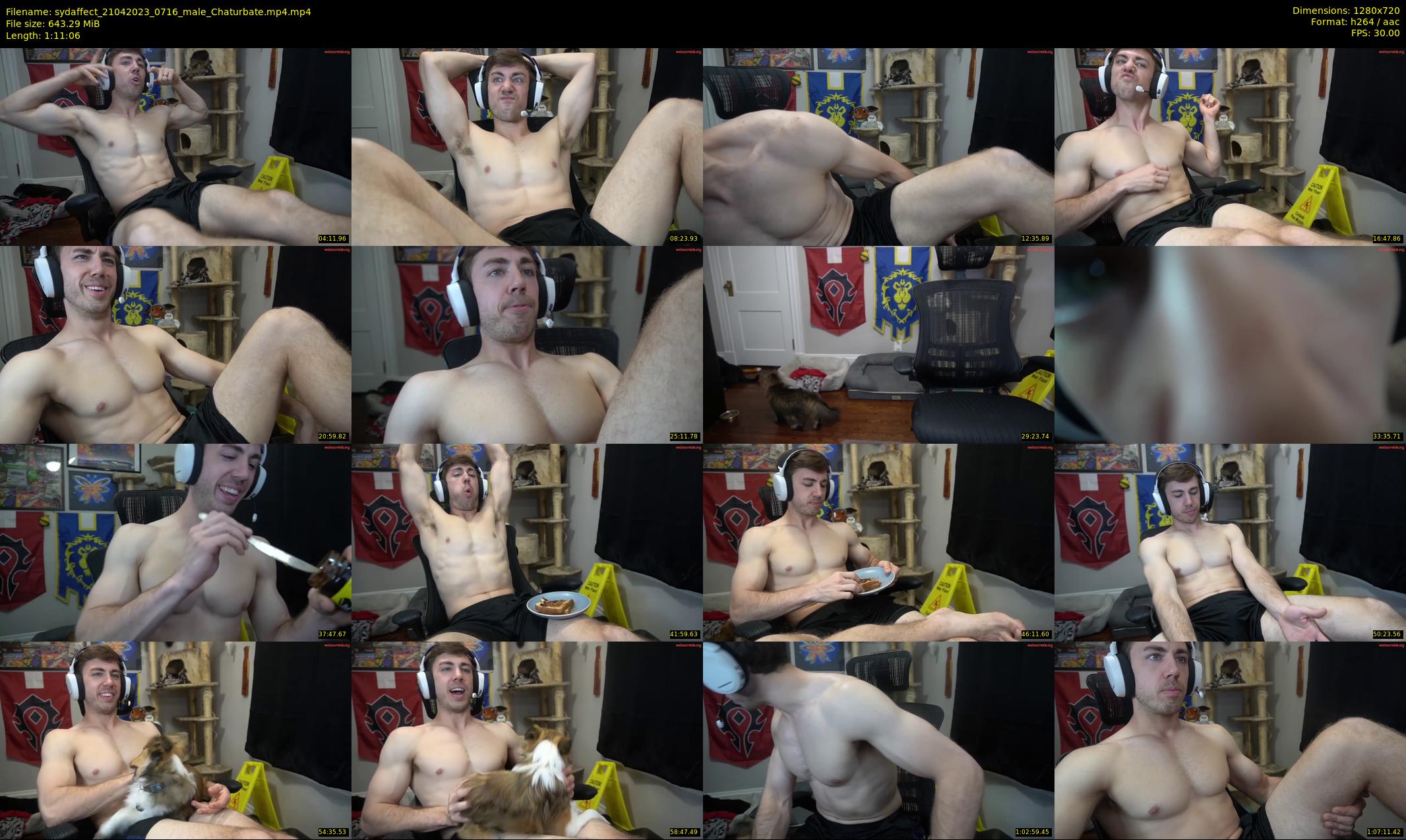sydaffect — 72 minute Chaturbate male cam show recording, 720p, Apr 21, 2023
