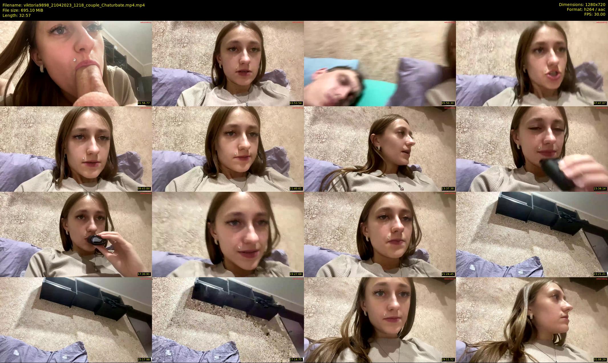 viktoria9898 — 33 minute Chaturbate couple cam show recording, 720p, Apr 21, 2023