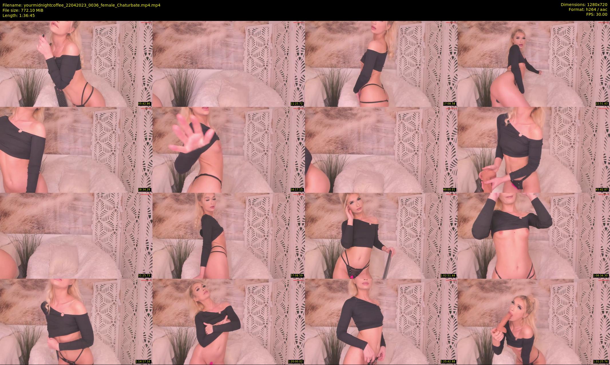 yourmidnightcoffee — 97 minute Chaturbate female cam show recording, 720p, Apr 22, 2023