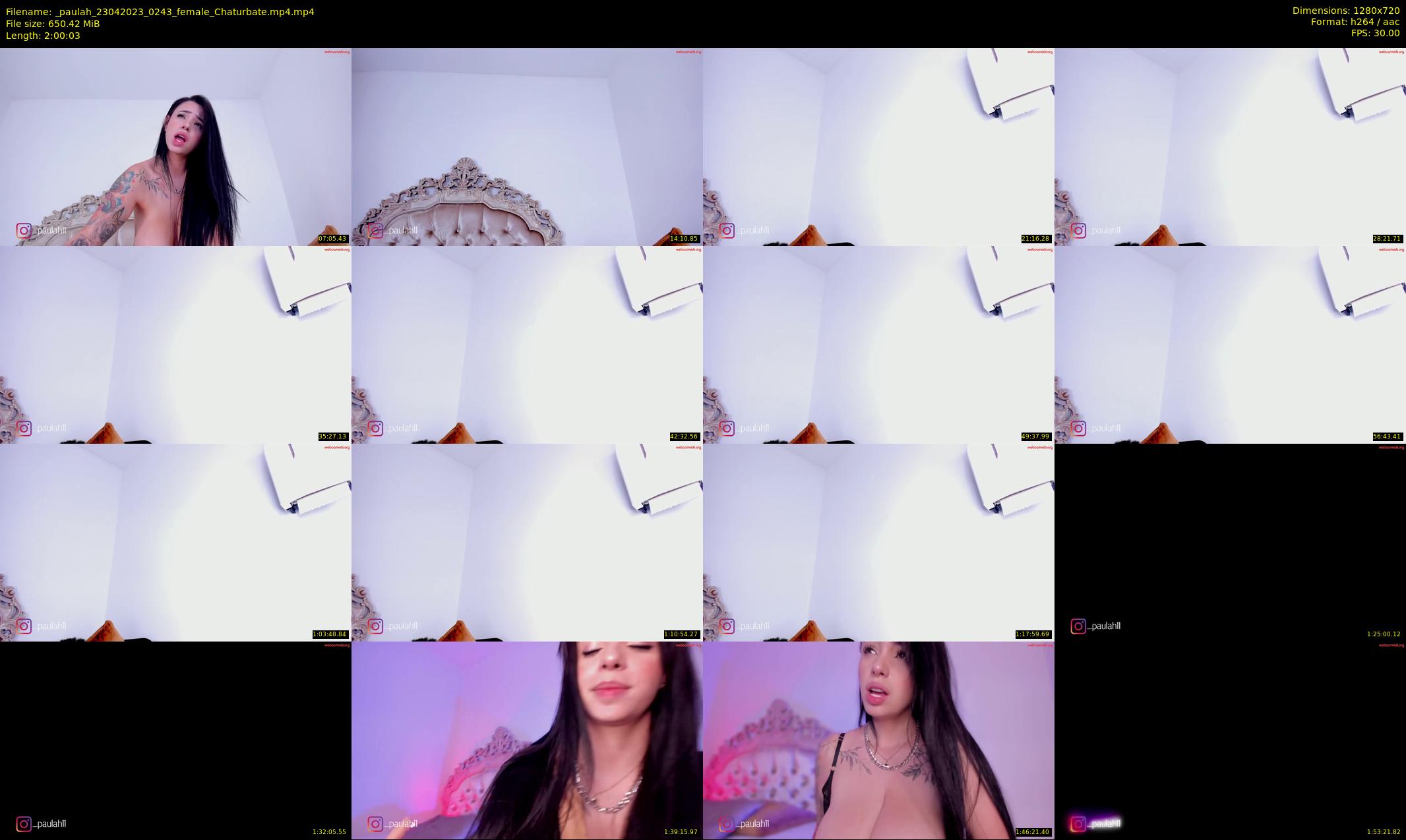 _paulah — 121 minute Chaturbate female cam show recording, 720p, Apr 23, 2023