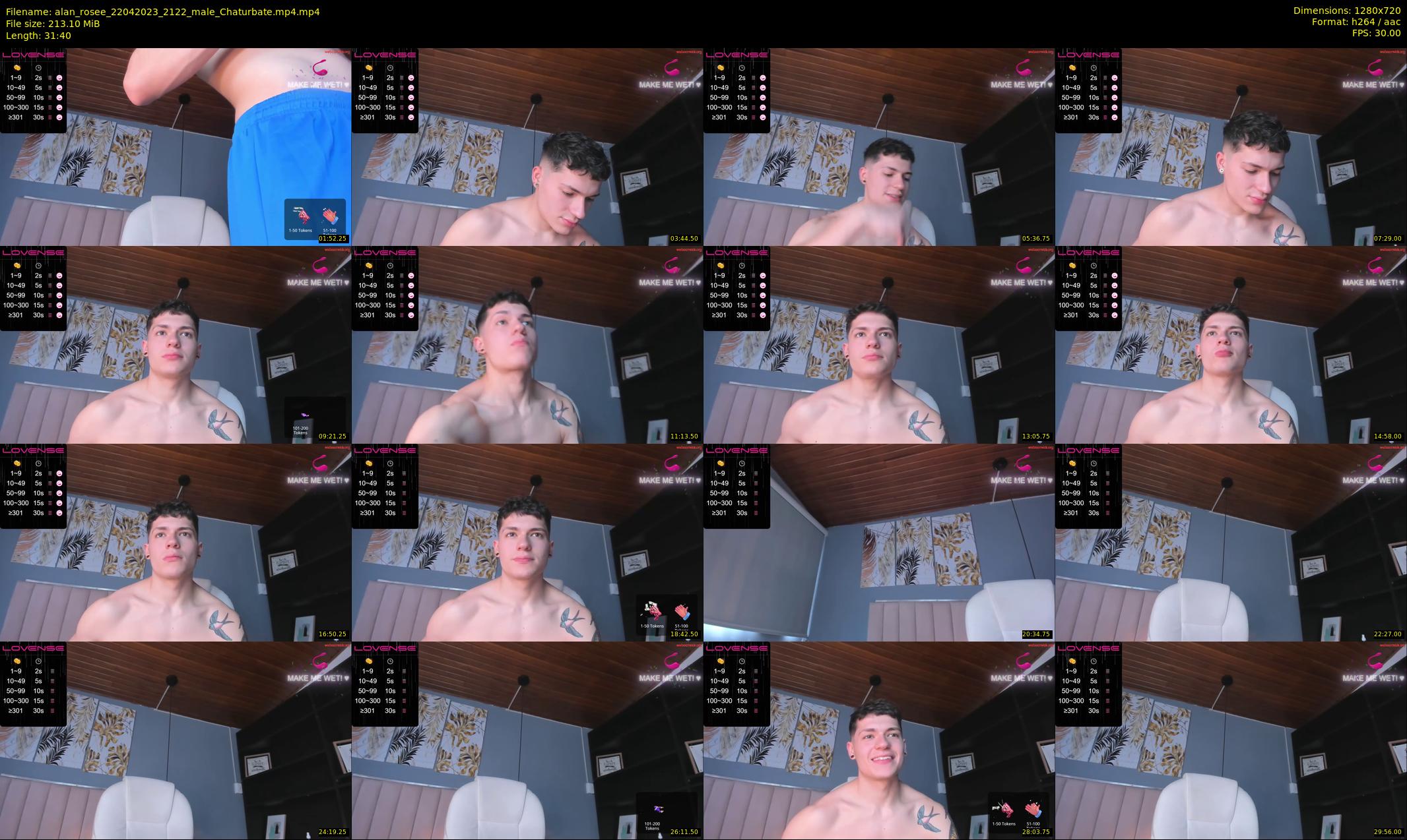alan_rosee — 32 minute Chaturbate male cam show recording, 720p, Apr 22, 2023