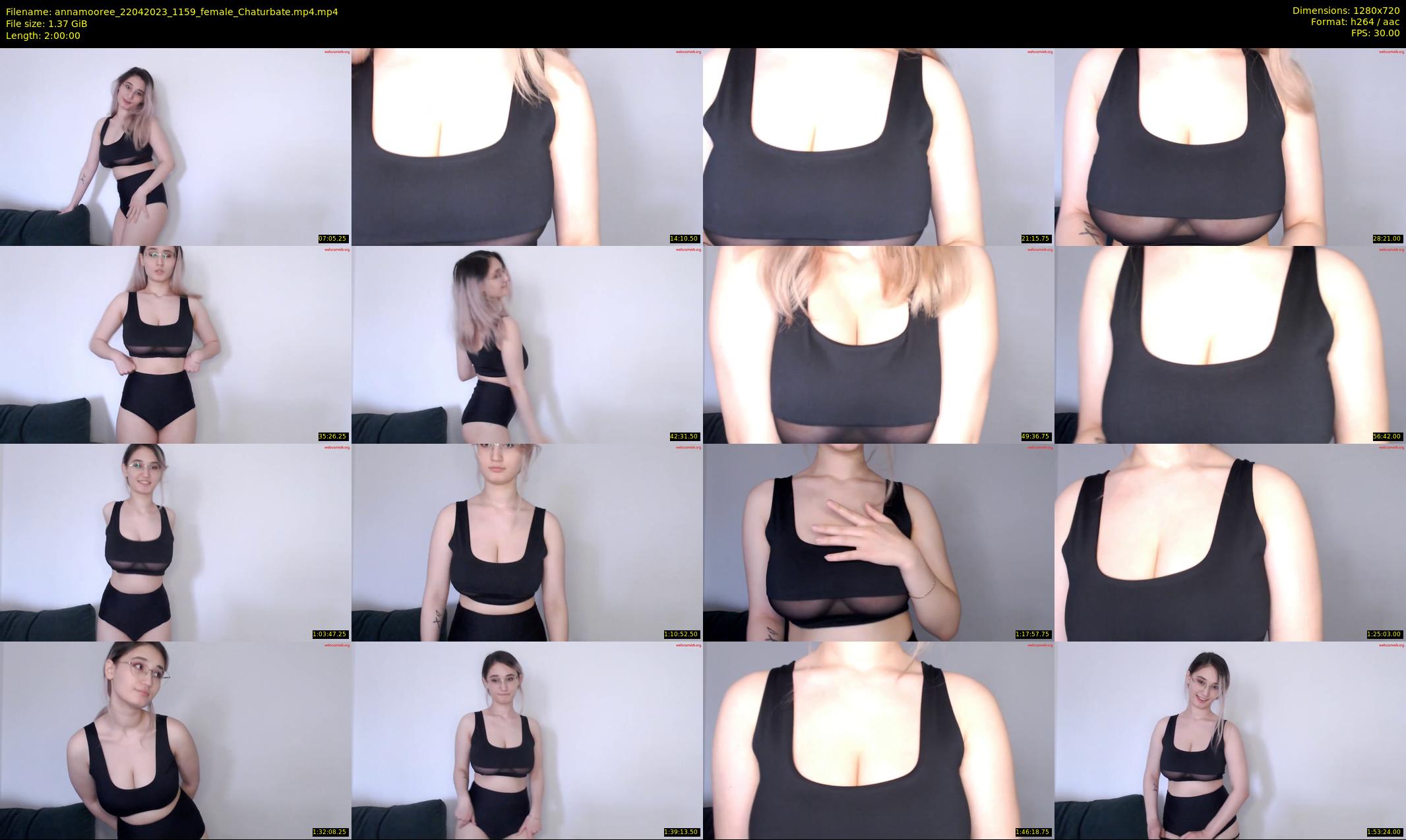 annamooree — 120 minute Chaturbate female cam show recording, 720p, Apr 22, 2023