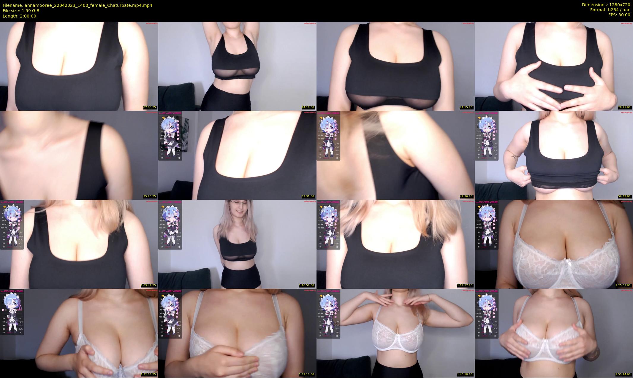 annamooree — 120 minute Chaturbate female cam show recording, 720p, Apr 22, 2023