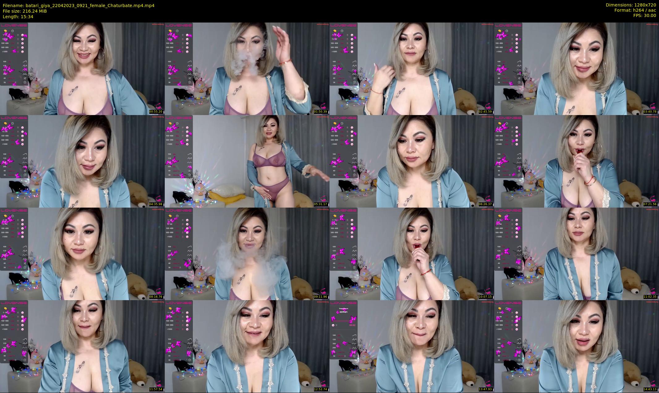 batari_giya — 16 minute Chaturbate female cam show recording, 720p, Apr 22, 2023