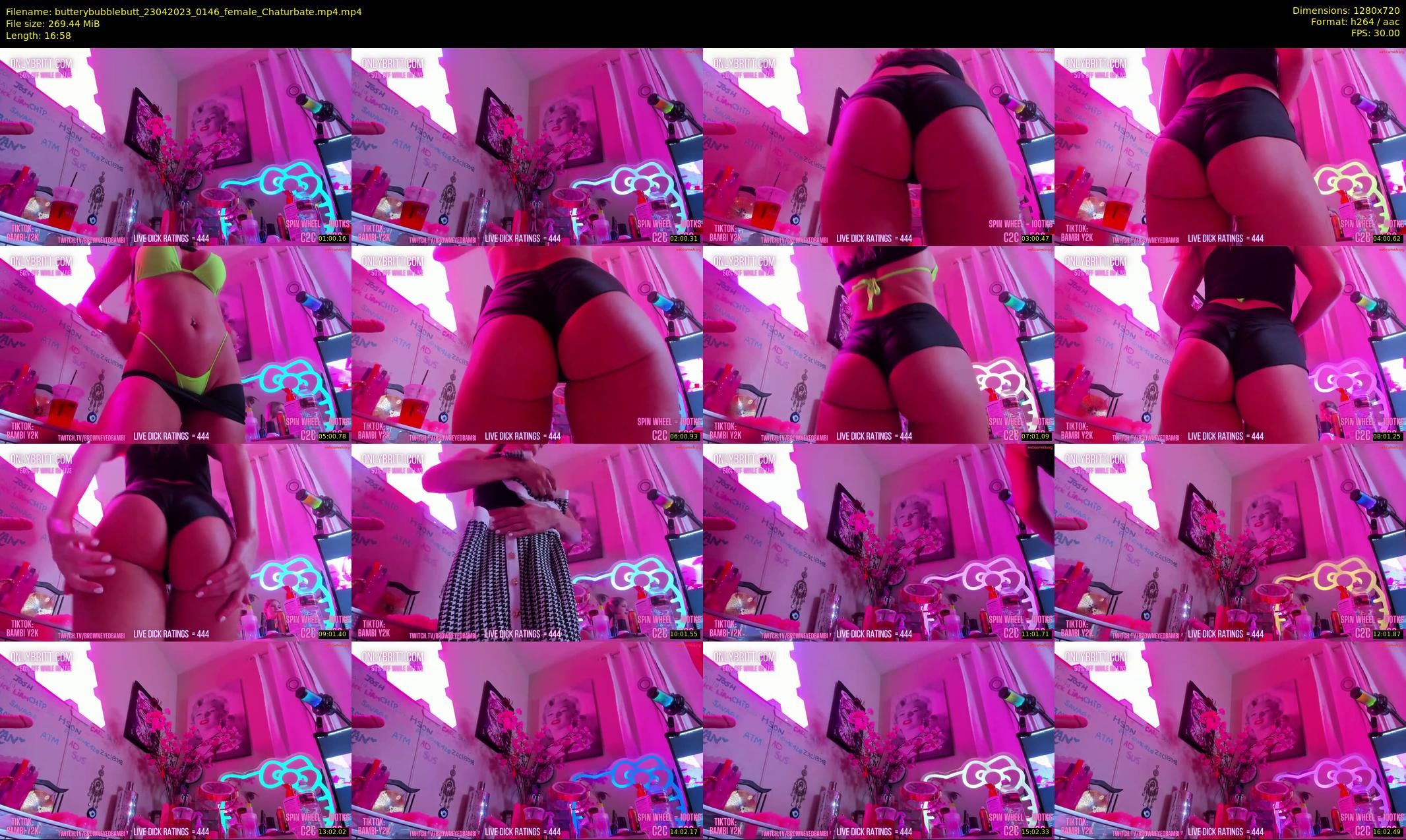 butterybubblebutt — 17 minute Chaturbate couple cam show recording, 720p, Apr 23, 2023