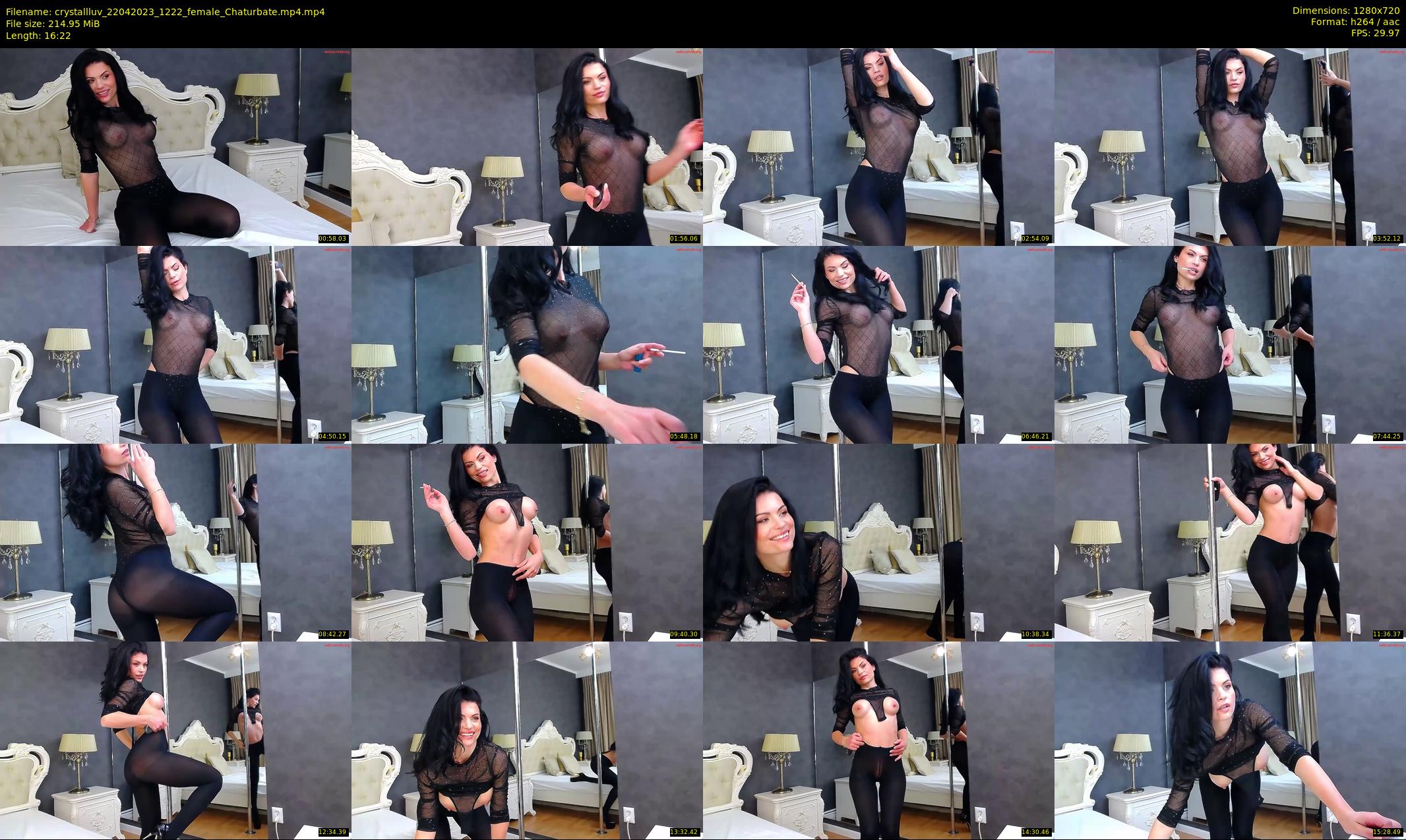 crystallluv — 17 minute Chaturbate female cam show recording, 720p, Apr 22, 2023