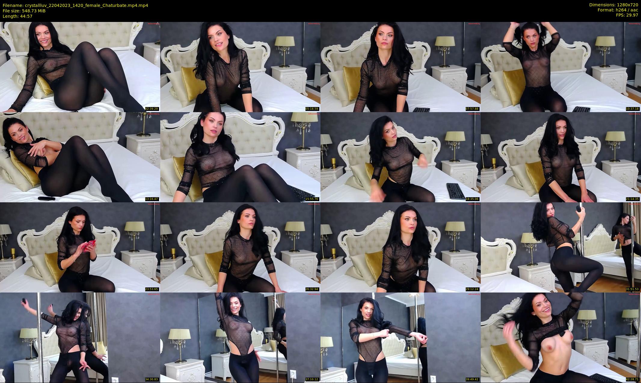 crystallluv — 45 minute Chaturbate female cam show recording, 720p, Apr 22, 2023
