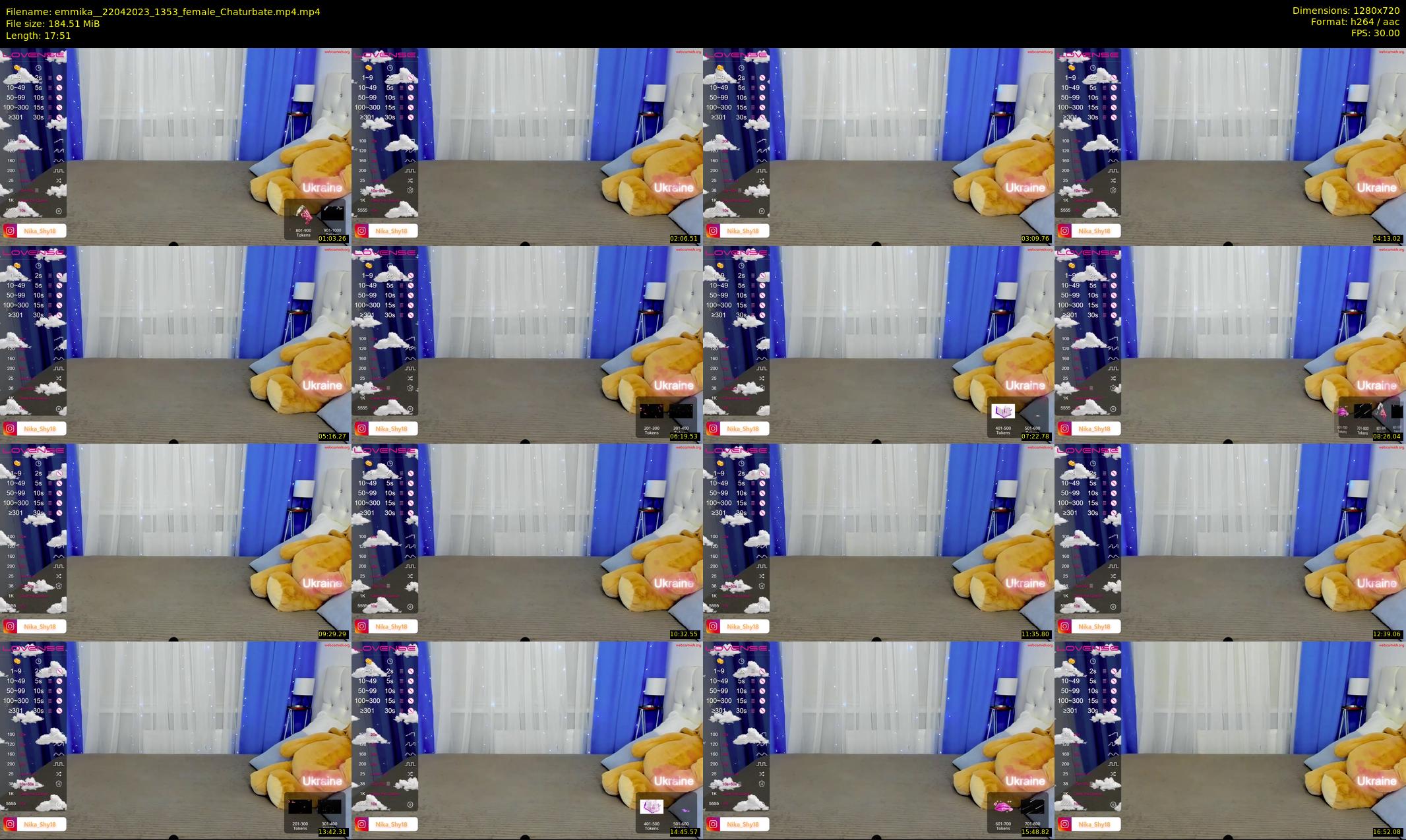 emmika_ — 18 minute Chaturbate female cam show recording, 720p, Apr 22, 2023