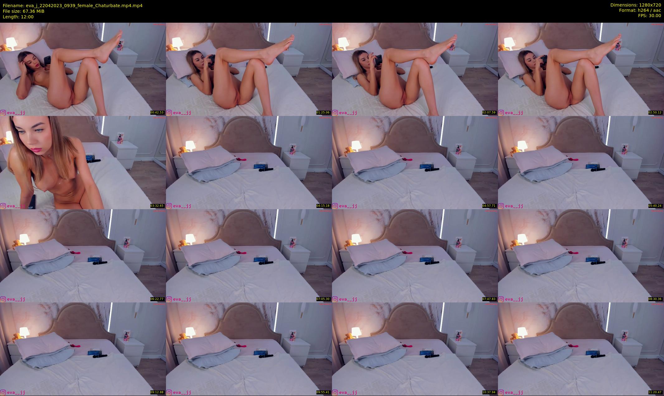 eva_j — 12 minute Chaturbate female cam show recording, 720p, Apr 22, 2023
