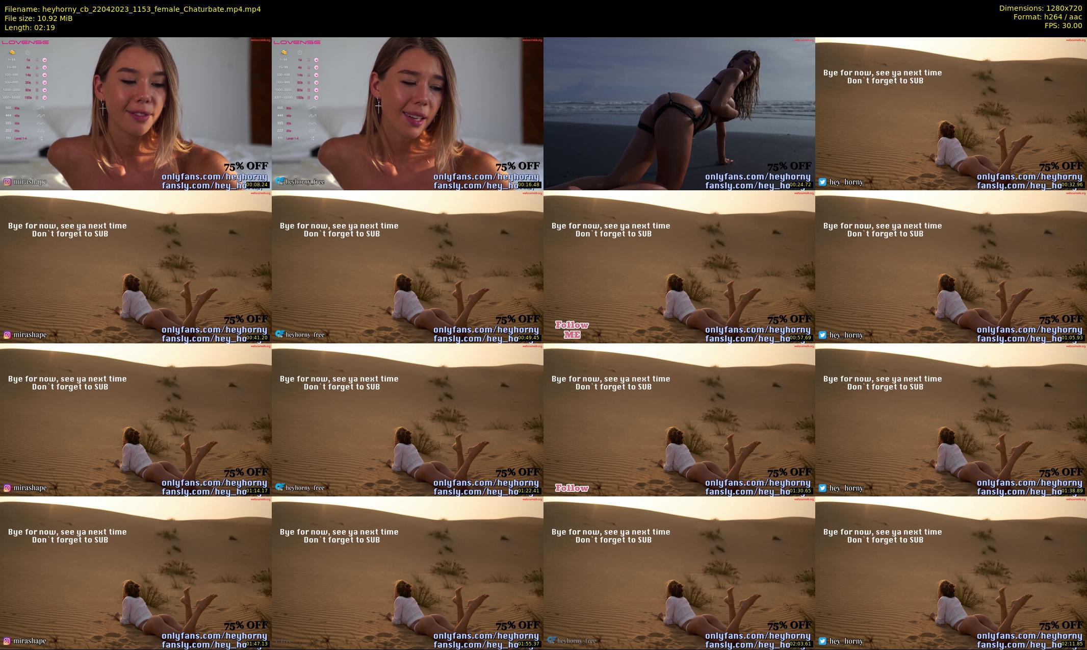 heyhorny_cb — 3 minute Chaturbate couple cam show recording, 720p, Apr 22, 2023