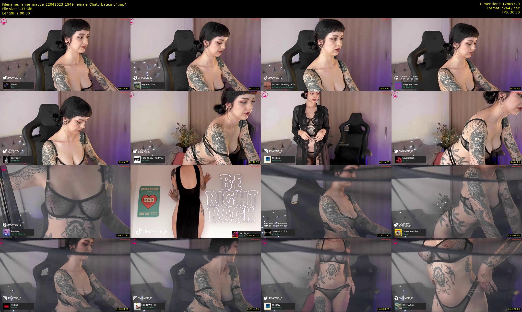 janne_maybe — 120 minute Chaturbate female cam show recording, 720p, Apr 22, 2023