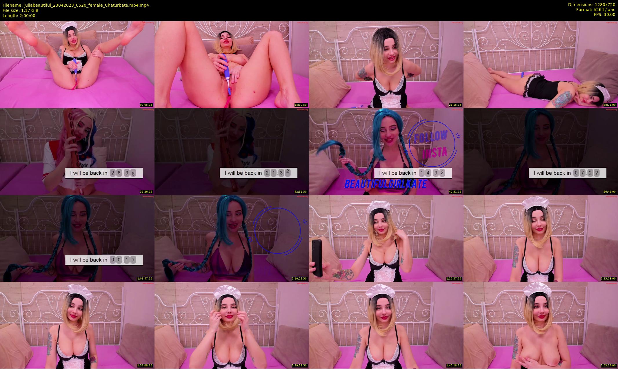 juliabeautiful — 120 minute Chaturbate female cam show recording, 720p, Apr 23, 2023