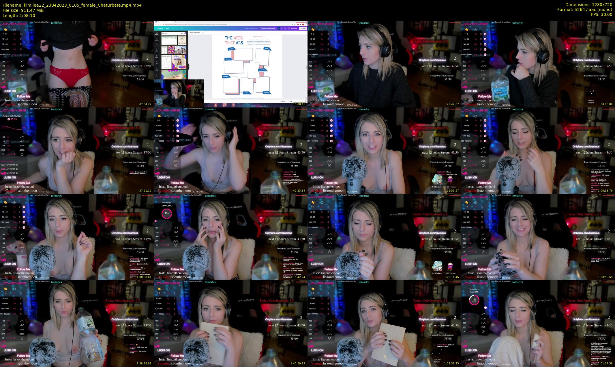 kimilee22 — 129 minute Chaturbate female cam show recording, 720p, Apr 23, 2023