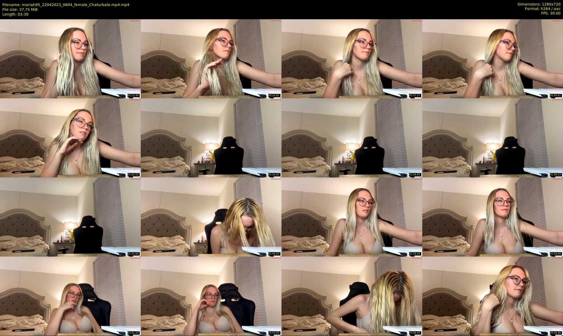 mariah95 — 4 minute Chaturbate female cam show recording, 720p, Apr 22, 2023