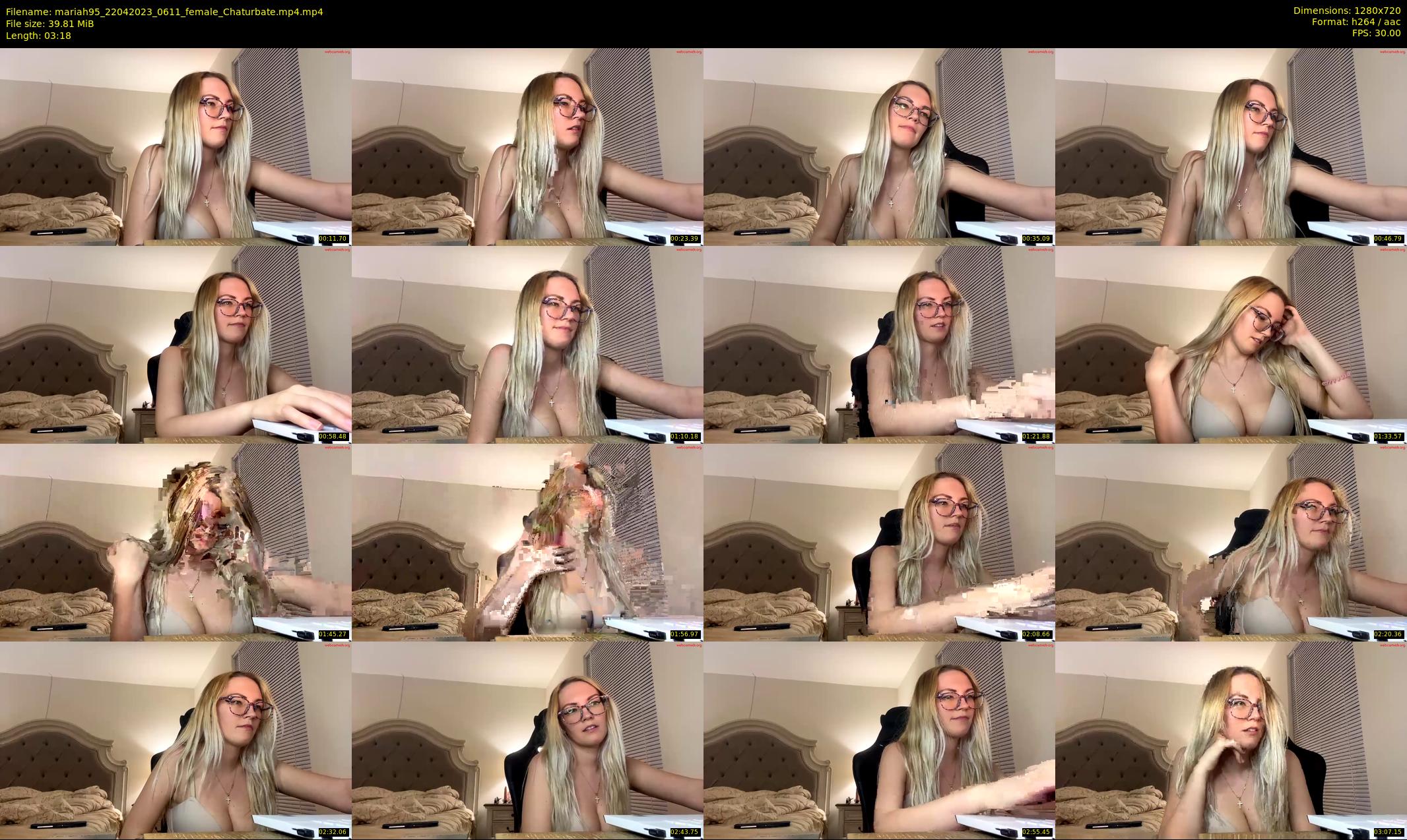 mariah95 — 4 minute Chaturbate female cam show recording, 720p, Apr 22, 2023