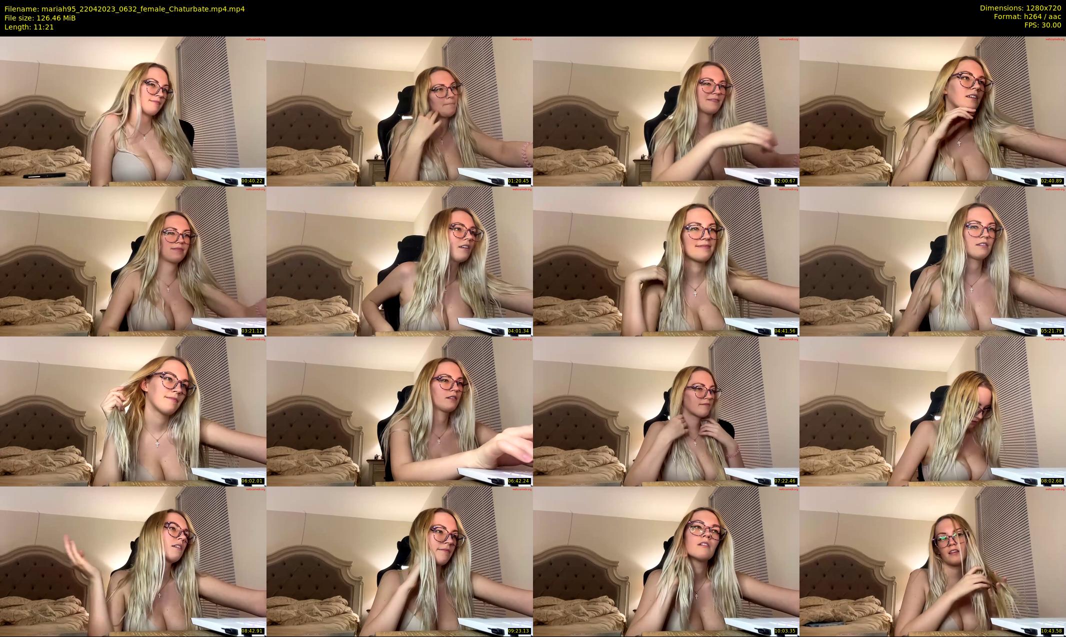 mariah95 — 12 minute Chaturbate female cam show recording, 720p, Apr 22, 2023