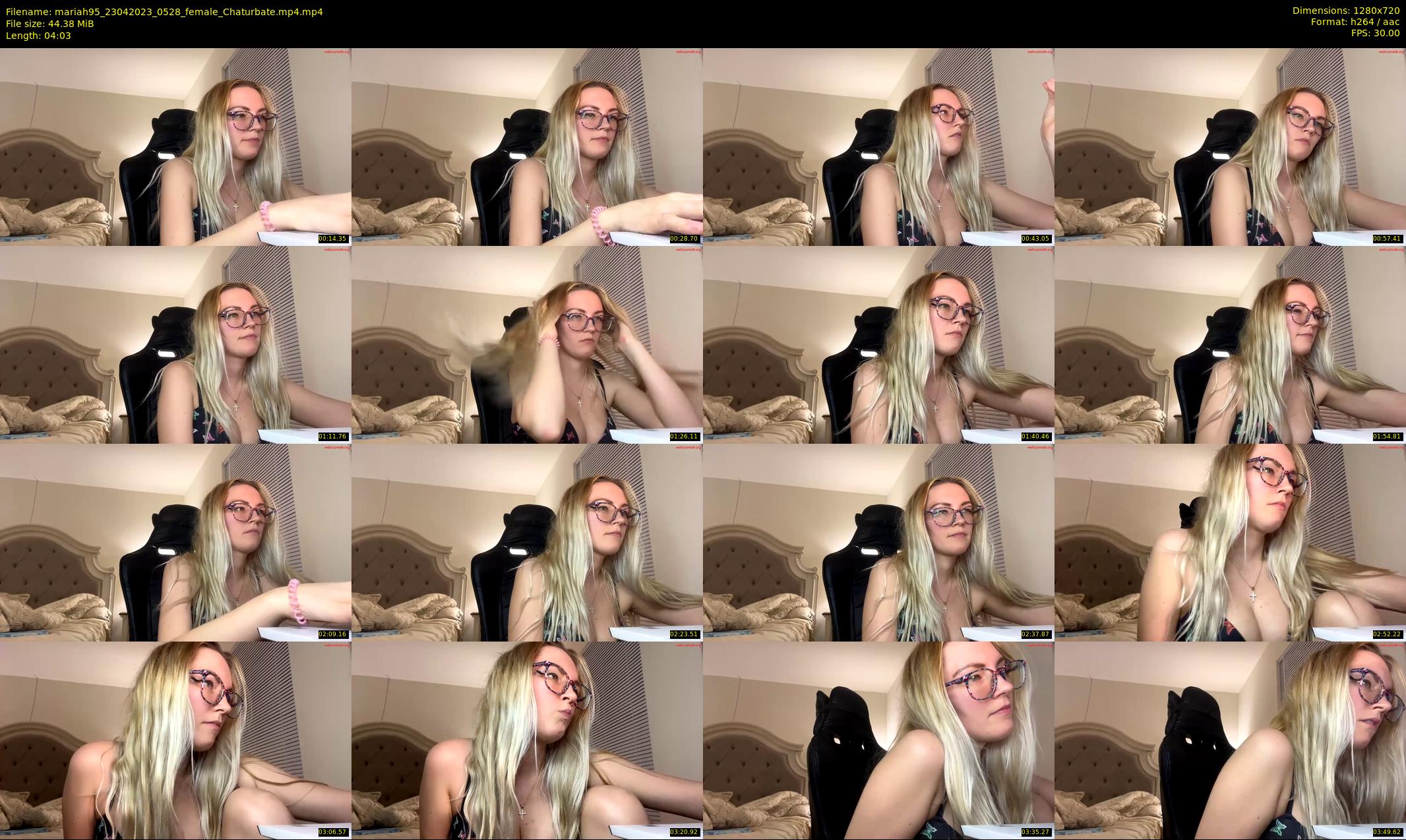 mariah95 — 5 minute Chaturbate female cam show recording, 720p, Apr 23, 2023