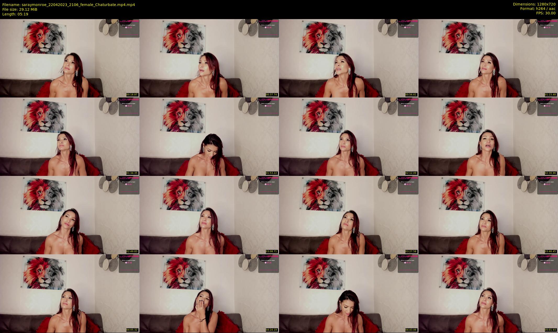 saraymonroe — 6 minute Chaturbate female cam show recording, 720p, Apr 22, 2023