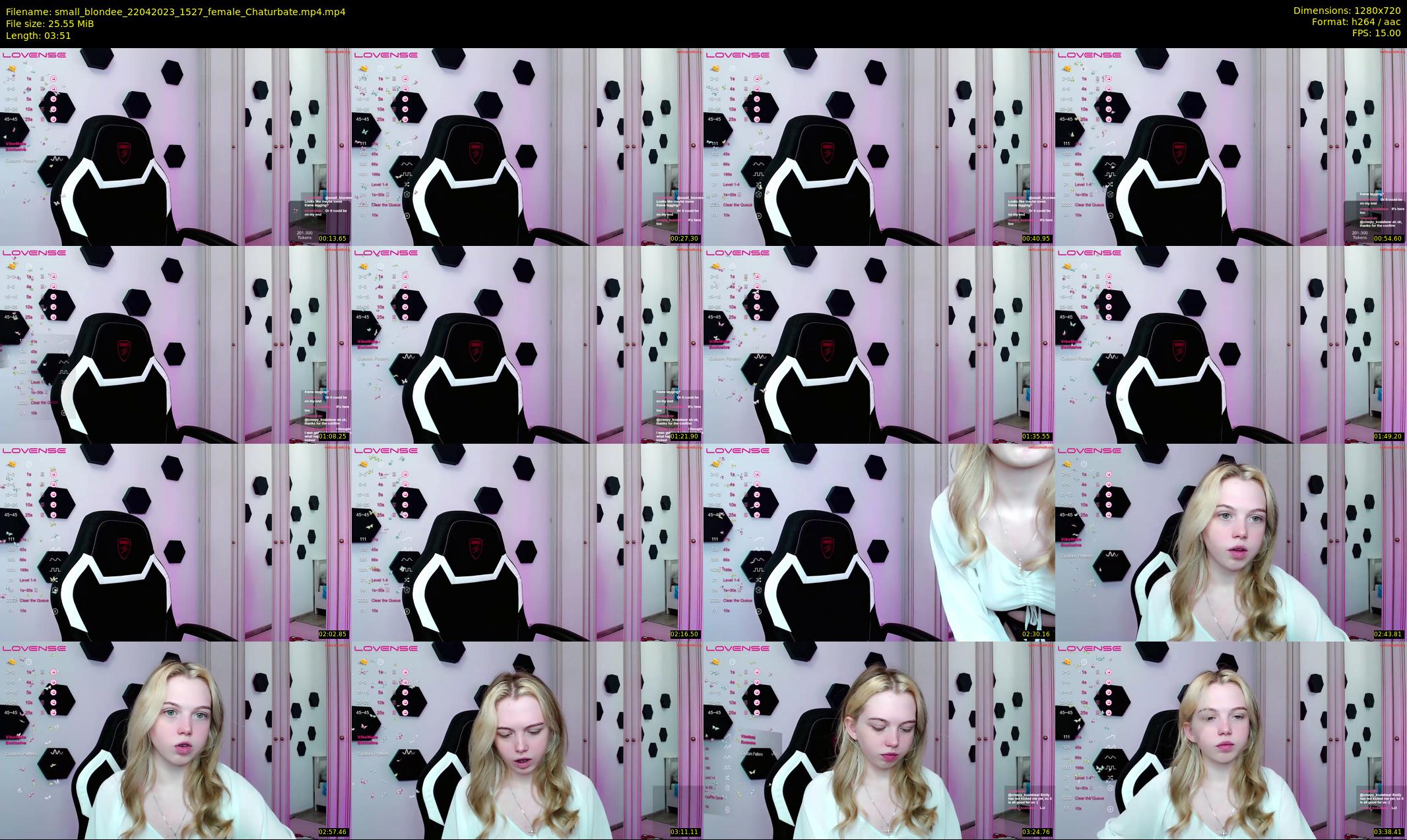 small_blondee — 4 minute Chaturbate female cam show recording, 720p, Apr 22, 2023
