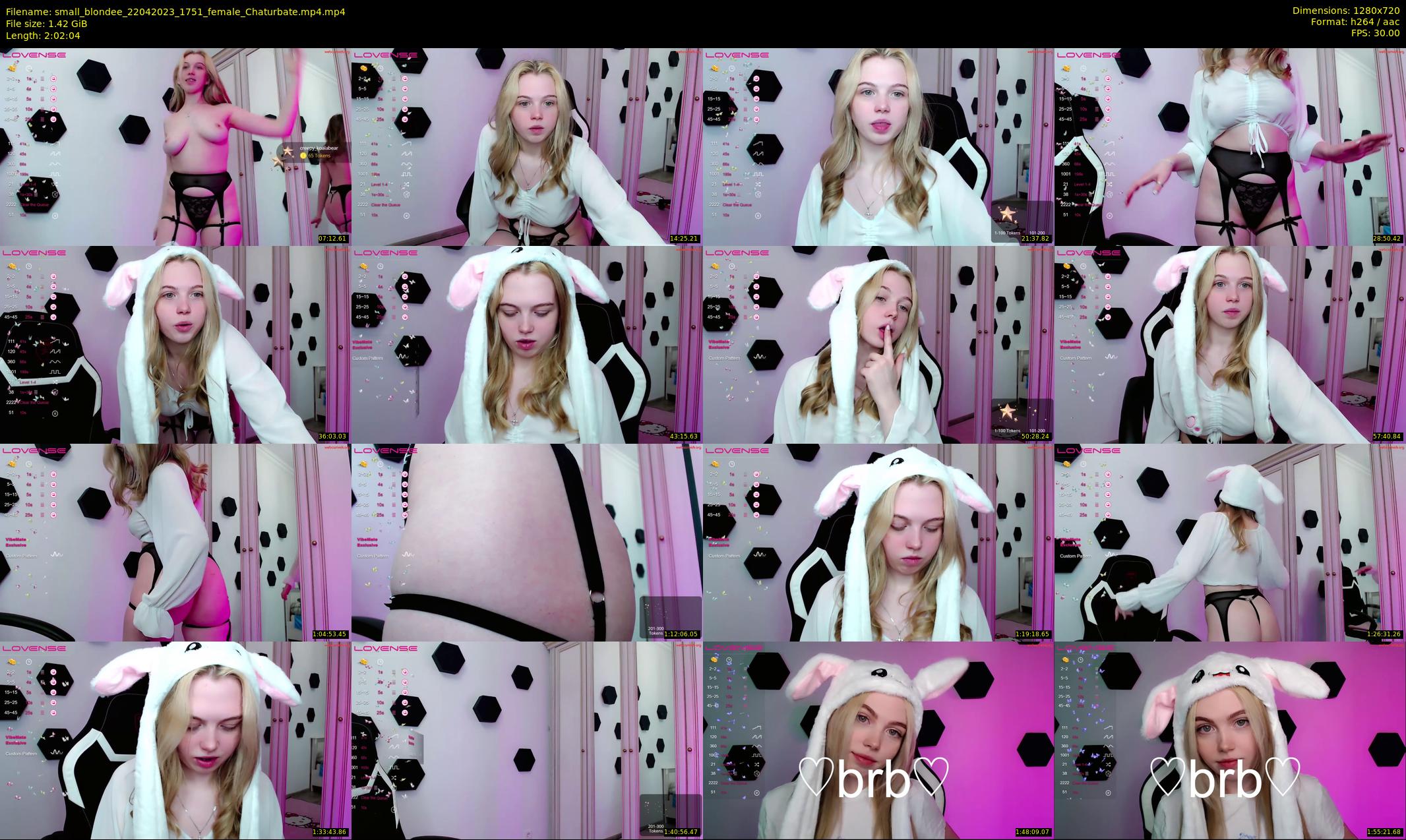 small_blondee — 123 minute Chaturbate female cam show recording, 720p, Apr 22, 2023