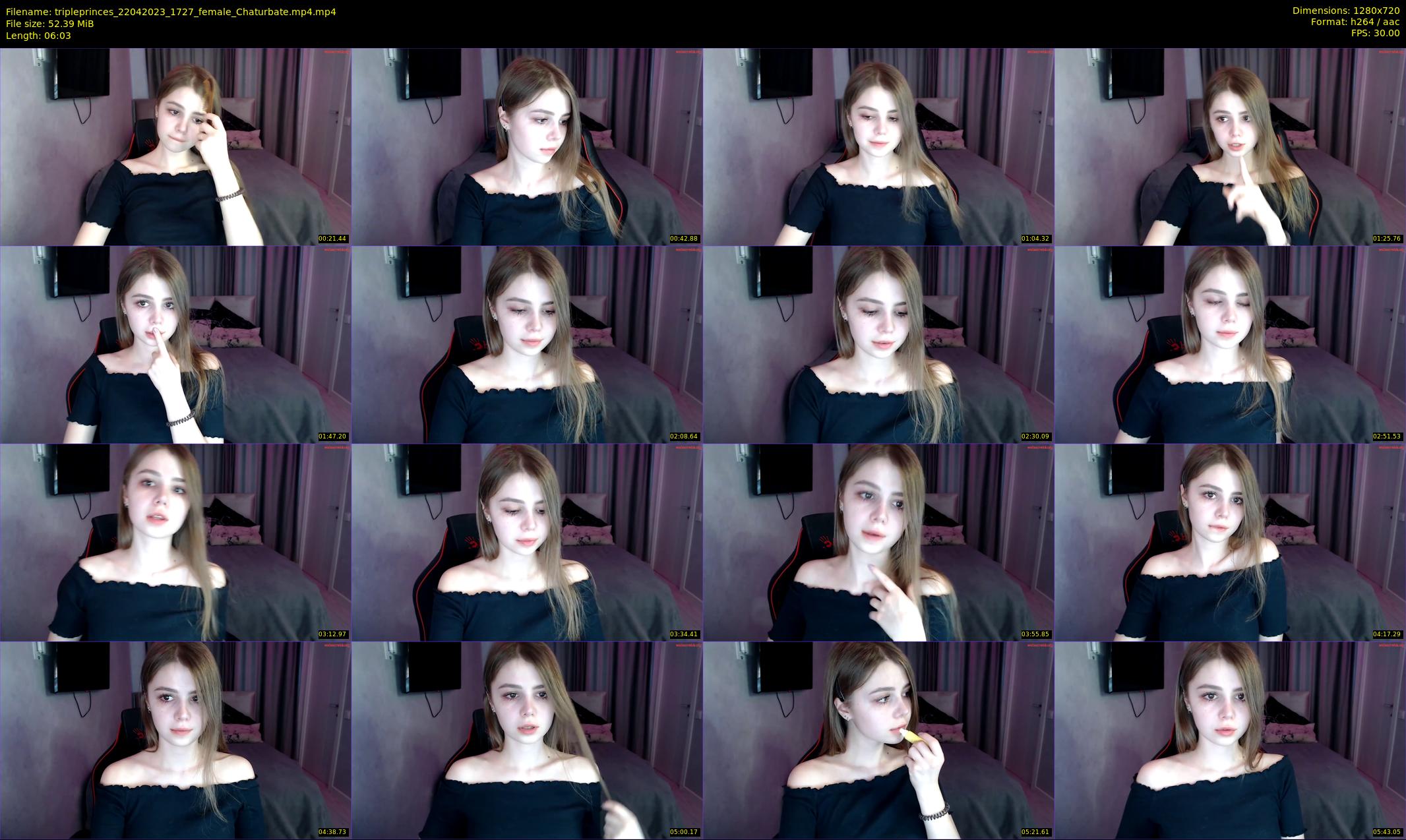 tripleprinces — 7 minute Chaturbate female cam show recording, 720p, Apr 22, 2023