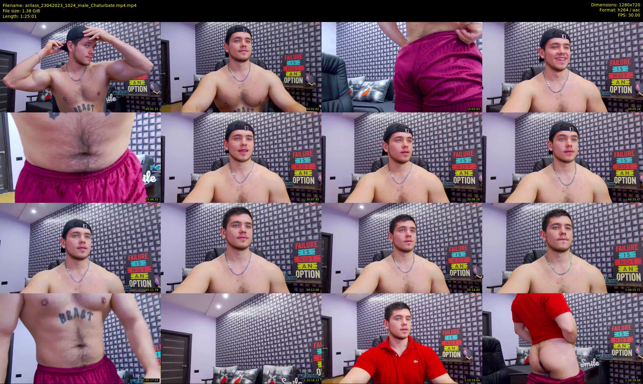 arilass — 86 minute Chaturbate male cam show recording, 720p, Apr 23, 2023