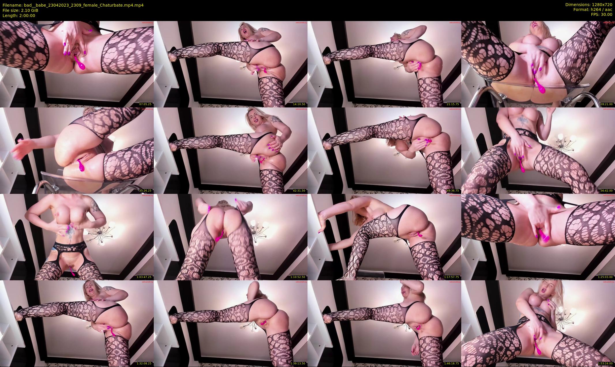 bad__babe — 120 minute Chaturbate female cam show recording, 720p, Apr 23, 2023