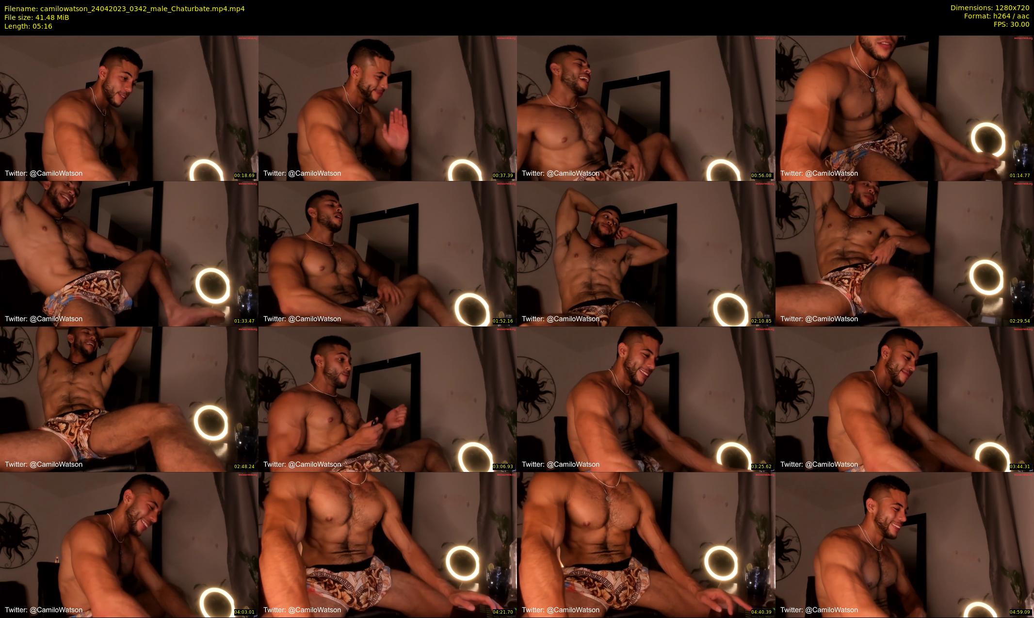 camilowatson — 6 minute Chaturbate male cam show recording, 720p, Apr 24, 2023