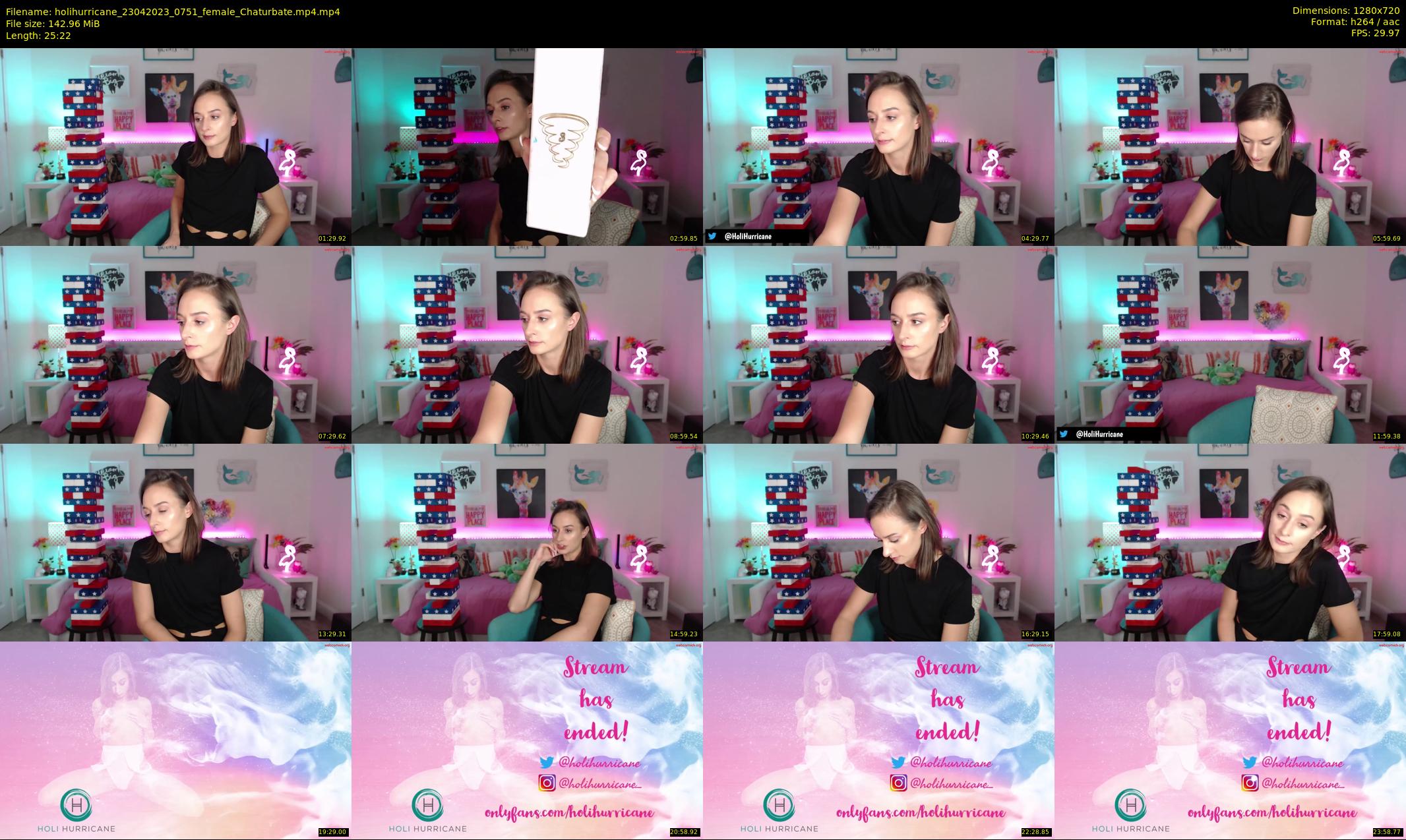 holihurricane — 26 minute Chaturbate female cam show recording, 720p, Apr 23, 2023