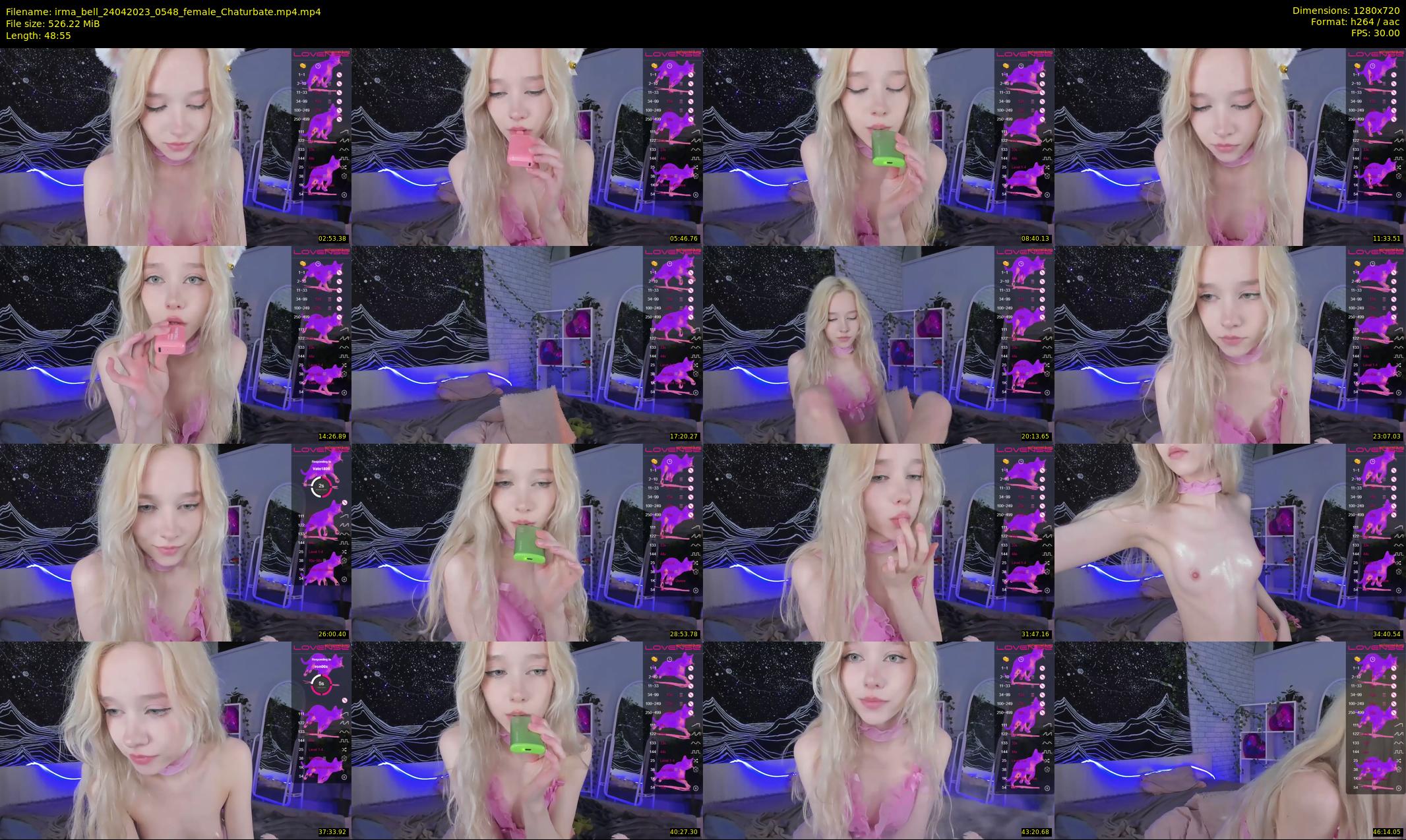 irma_bell — 49 minute Chaturbate female cam show recording, 720p, Apr 24, 2023