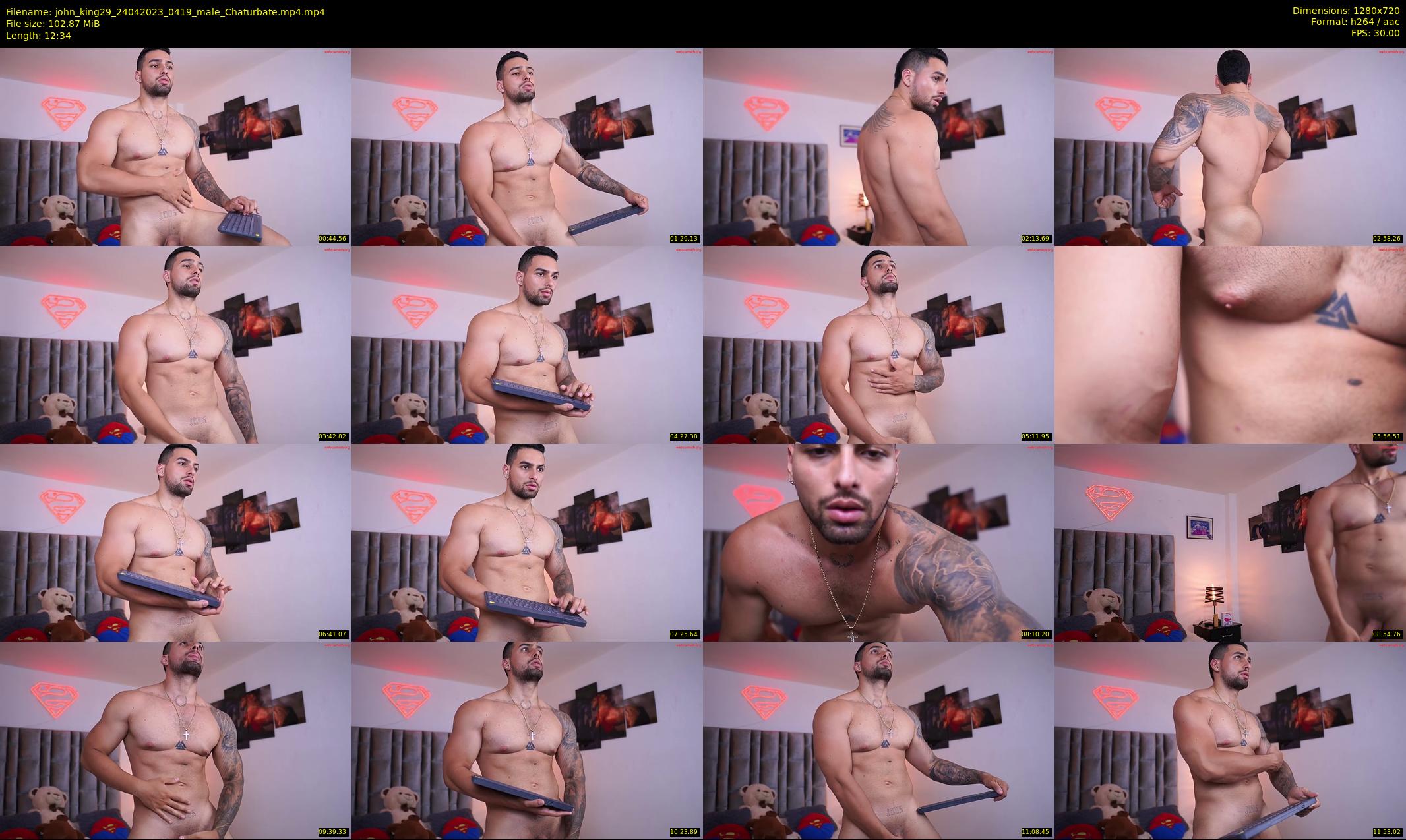 john_king29 — 13 minute Chaturbate male cam show recording, 720p, Apr 24, 2023