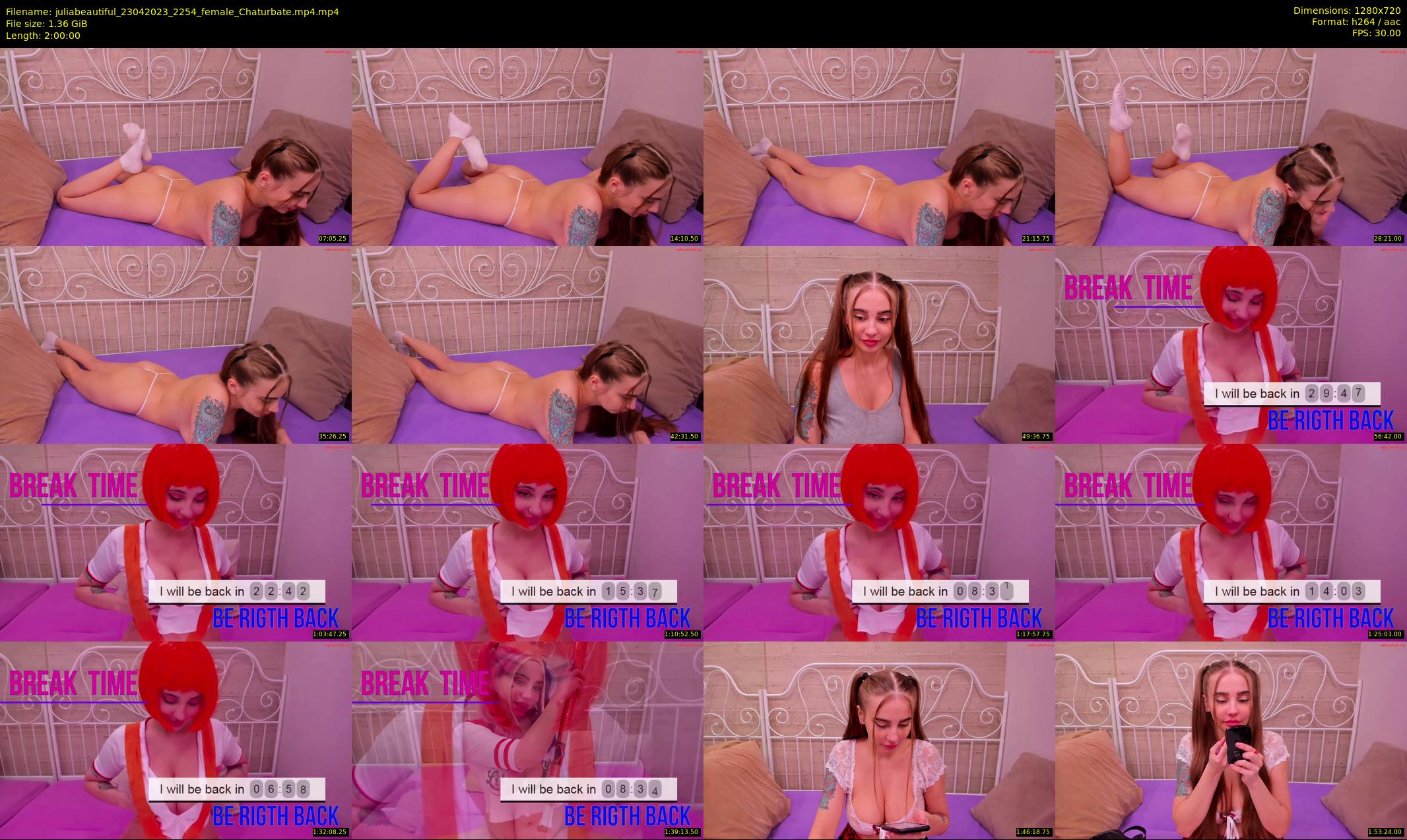 juliabeautiful — 120 minute Chaturbate female cam show recording, 720p, Apr 23, 2023