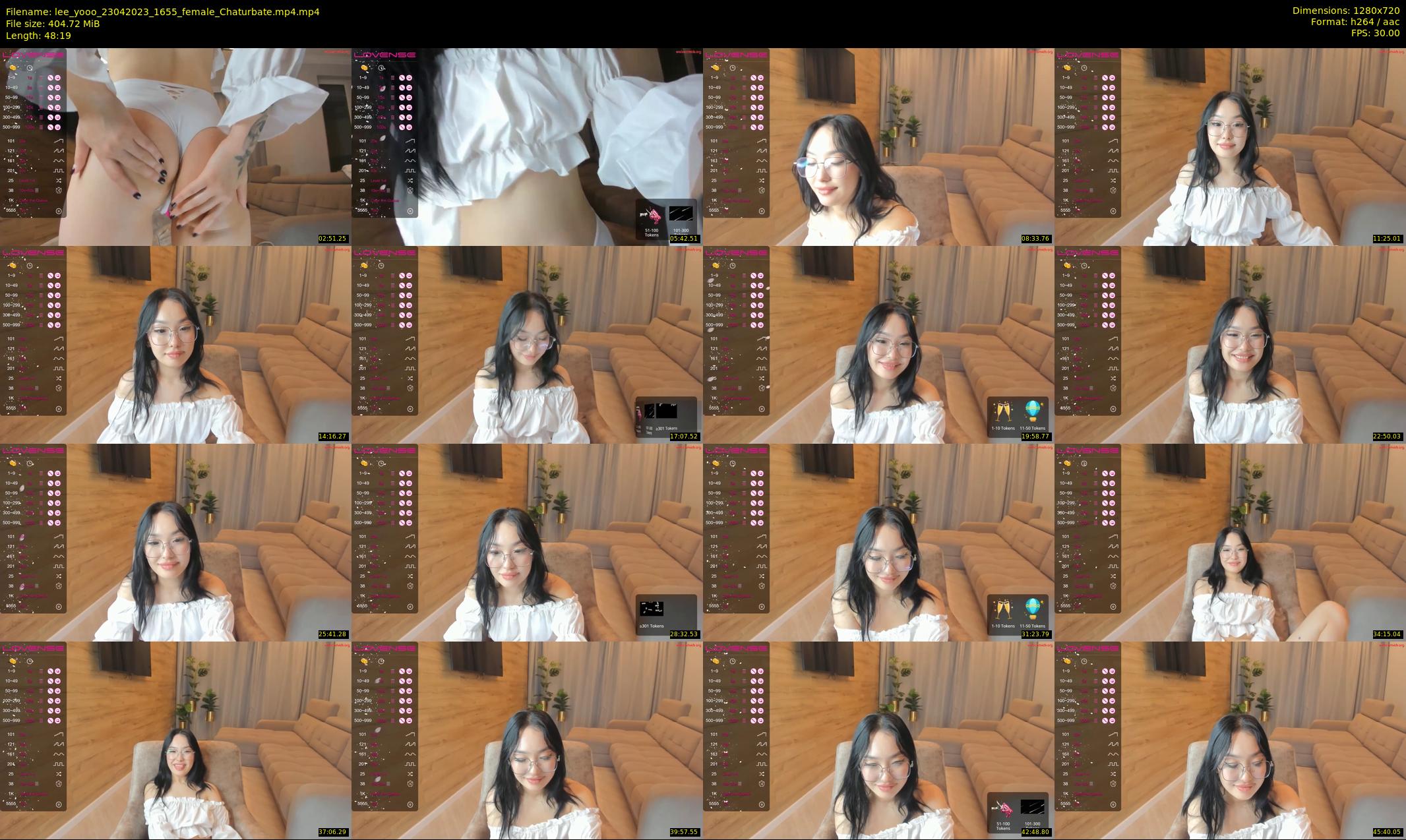 lee_yooo — 49 minute Chaturbate female cam show recording, 720p, Apr 23, 2023