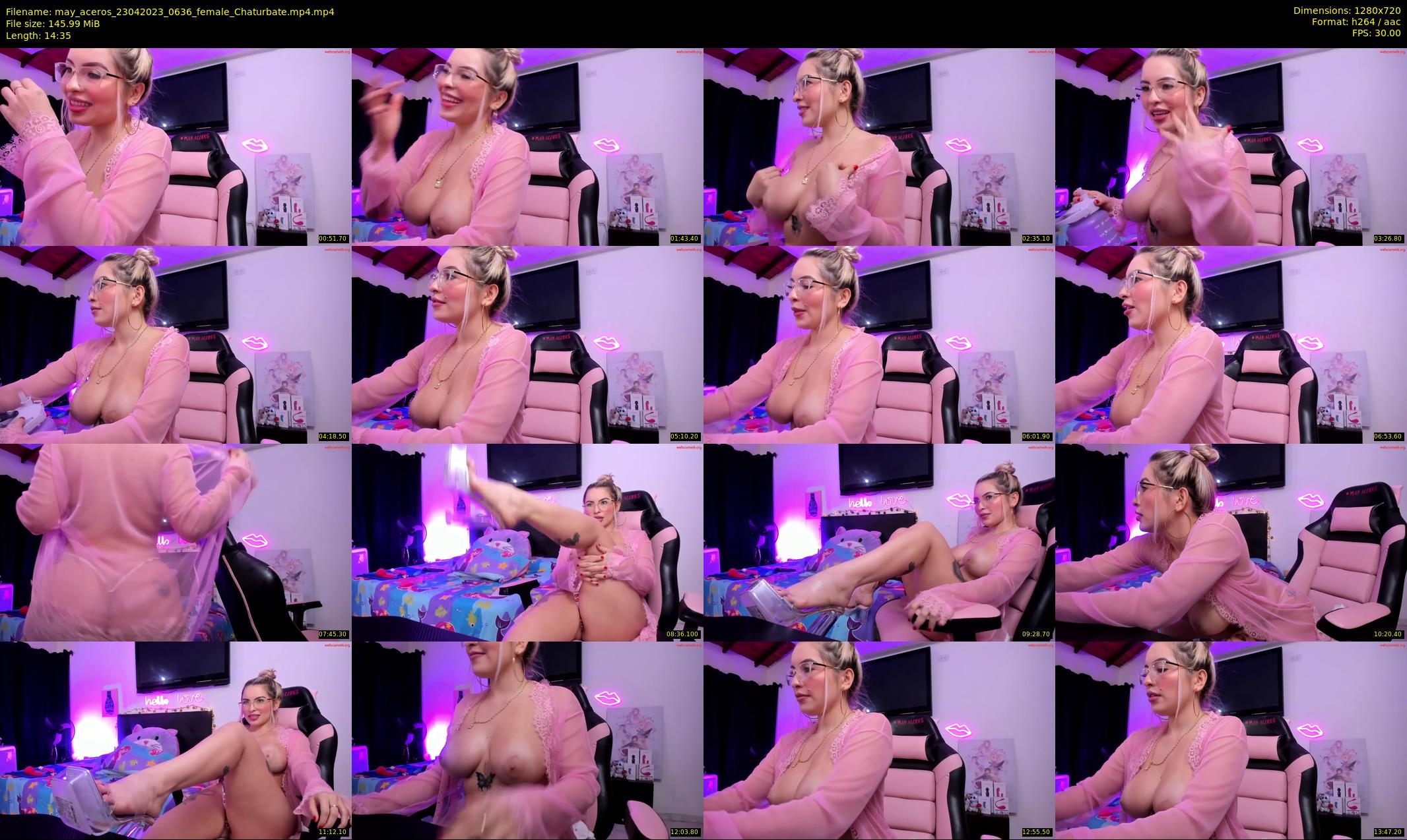 may_aceros — 15 minute Chaturbate female cam show recording, 720p, Apr 23, 2023