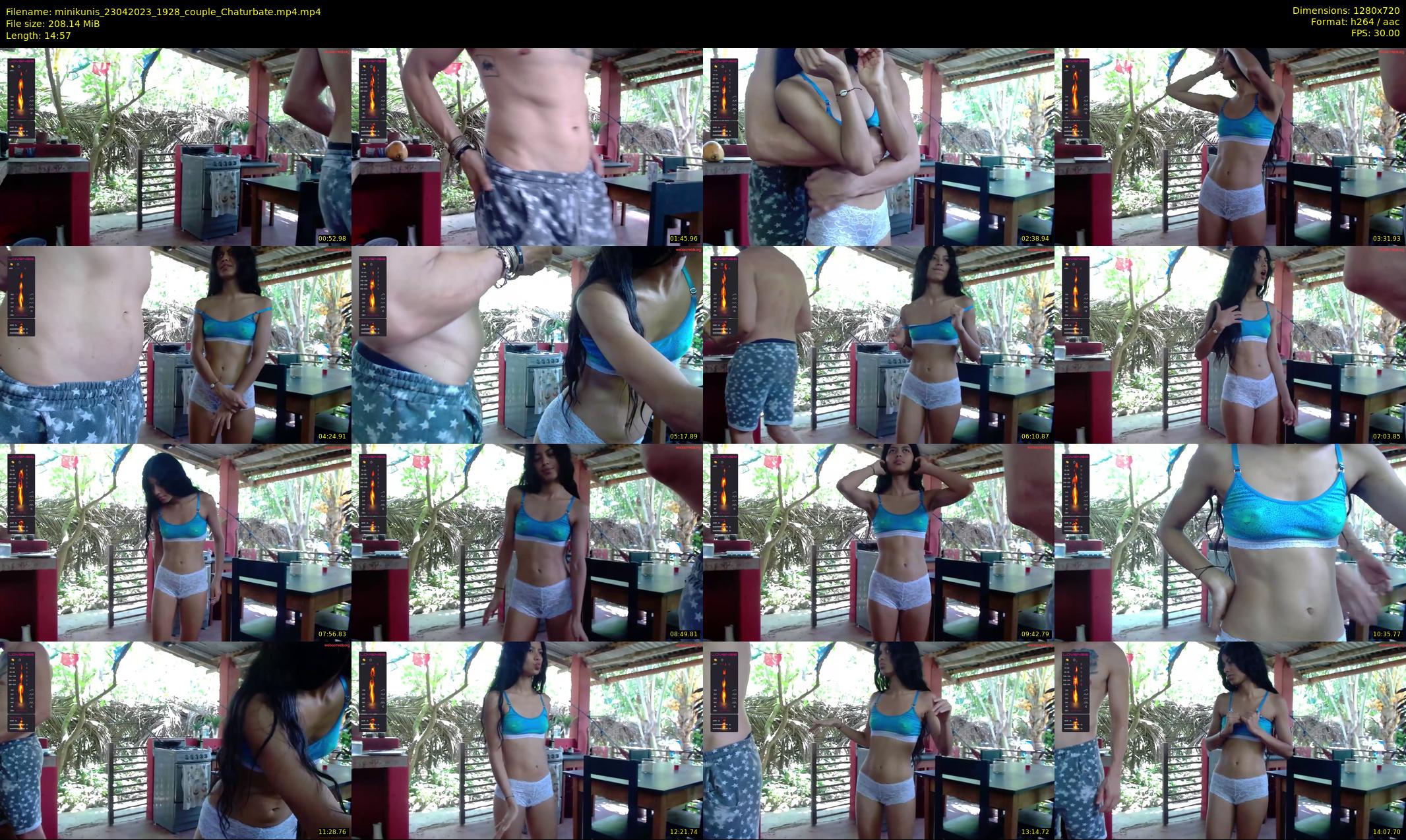 minikunis — 15 minute Chaturbate couple cam show recording, 720p, Apr 23, 2023