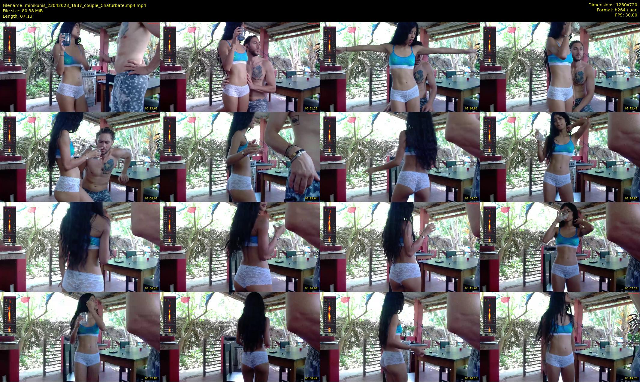 minikunis — 8 minute Chaturbate couple cam show recording, 720p, Apr 23, 2023