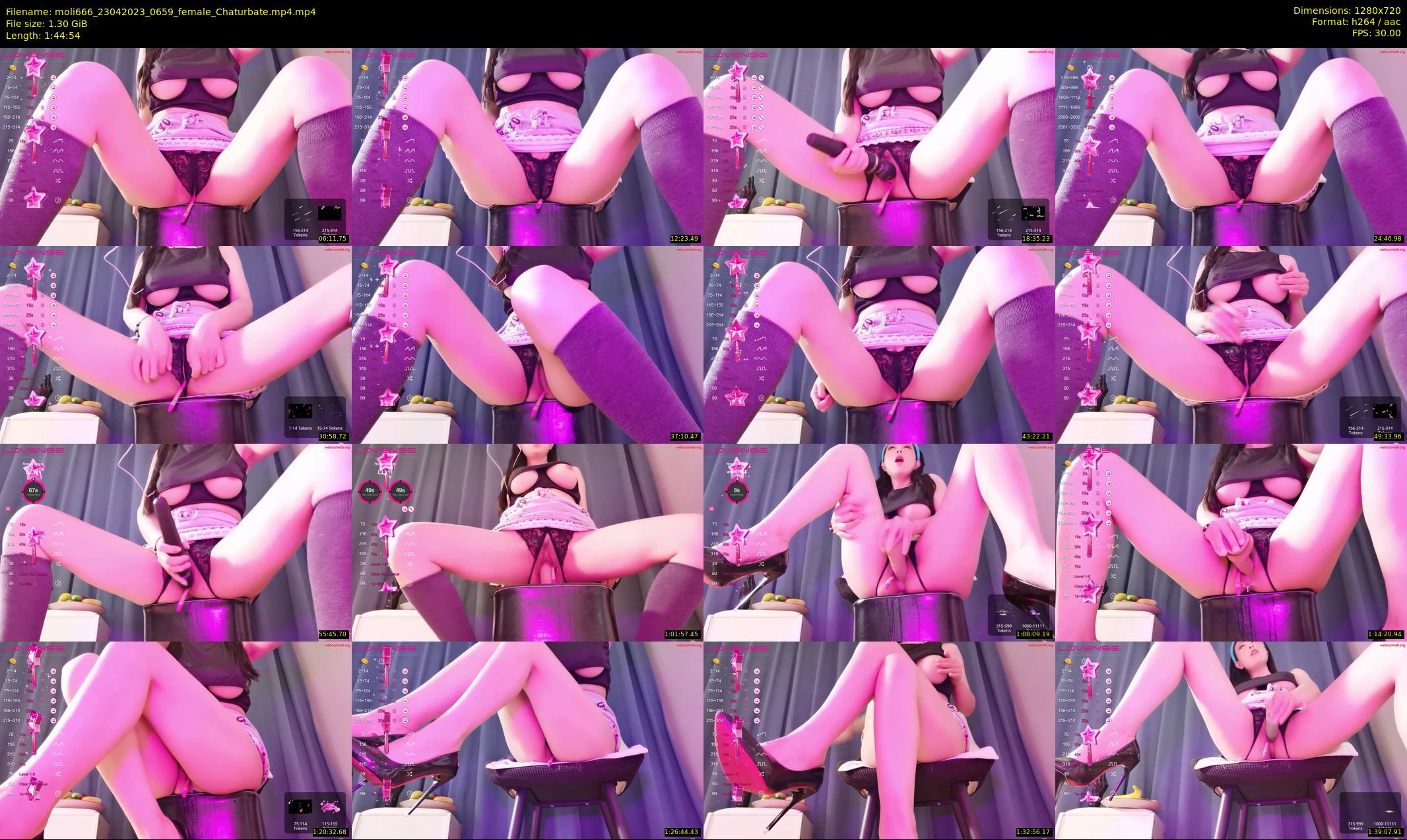 moli666 — 105 minute Chaturbate female cam show recording, 720p, Apr 23, 2023