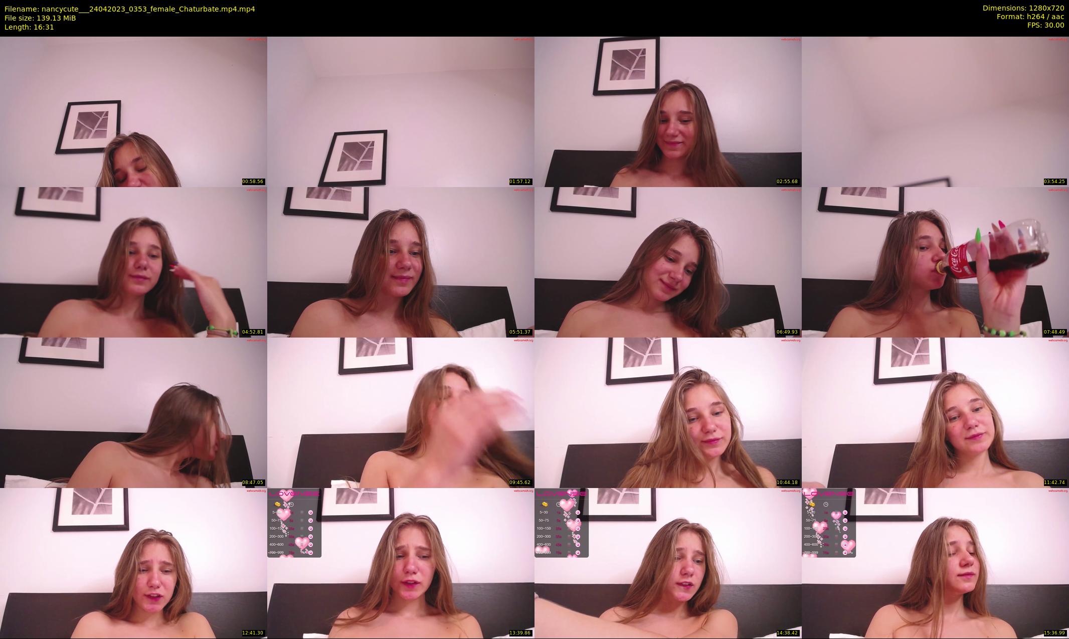 nancycute__ — 17 minute Chaturbate female cam show recording, 720p, Apr 24, 2023