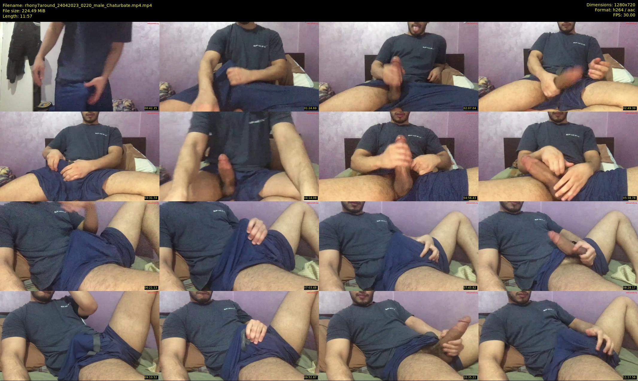 rhony7around — 12 minute Chaturbate male cam show recording, 720p, Apr 24, 2023