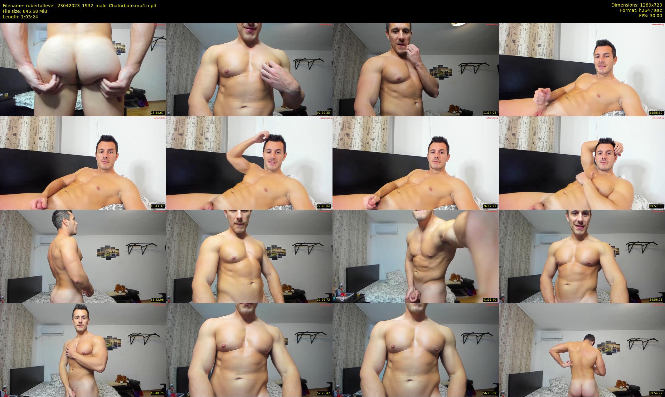 roberto4ever — 64 minute Chaturbate male cam show recording, 720p, Apr 23, 2023