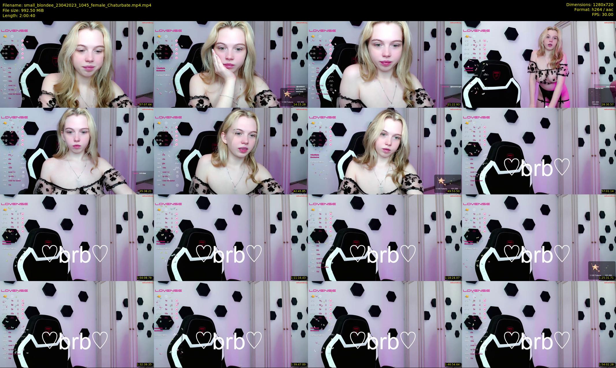 small_blondee — 121 minute Chaturbate female cam show recording, 720p, Apr 23, 2023