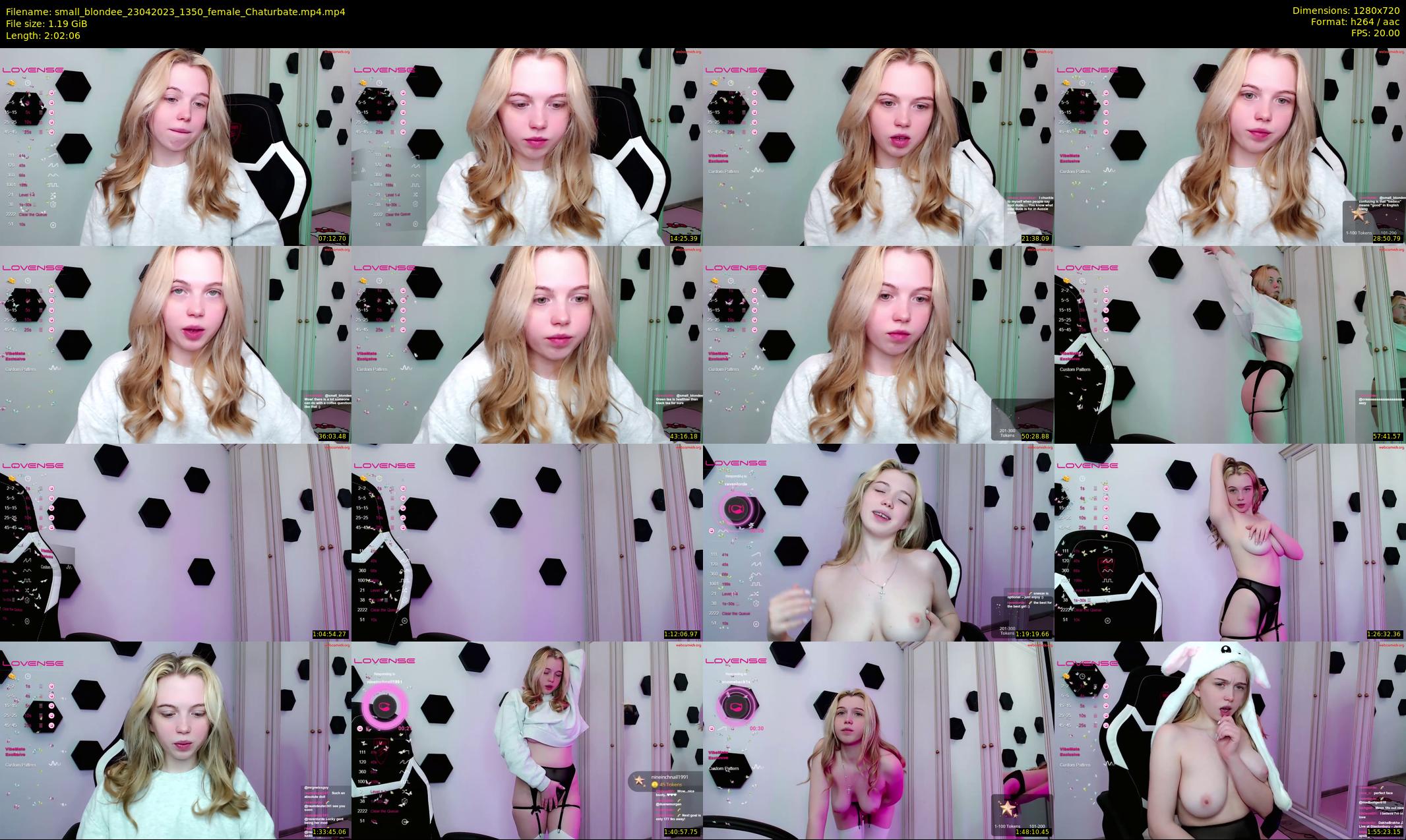 small_blondee — 123 minute Chaturbate female cam show recording, 720p, Apr 23, 2023