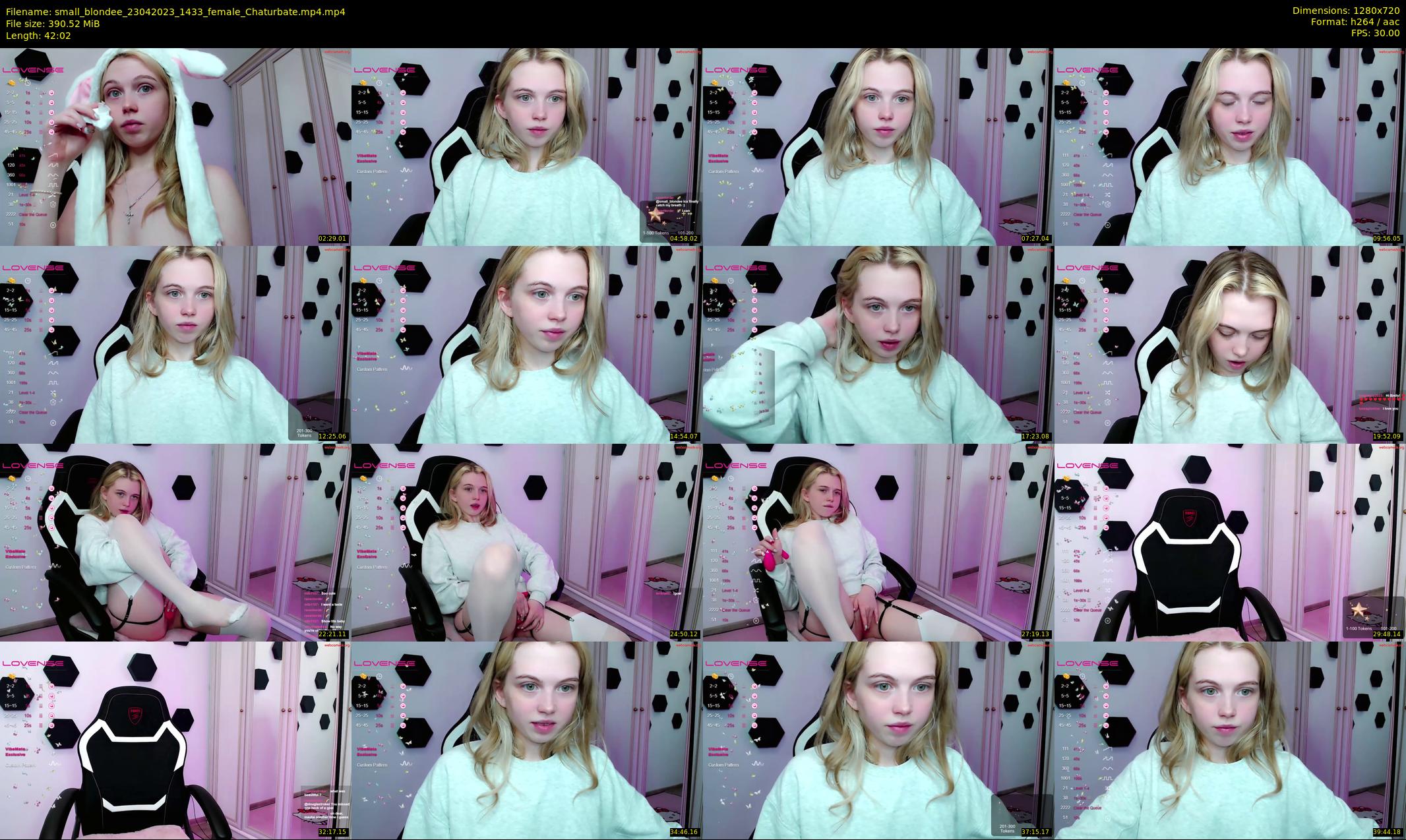 small_blondee — 43 minute Chaturbate female cam show recording, 720p, Apr 23, 2023
