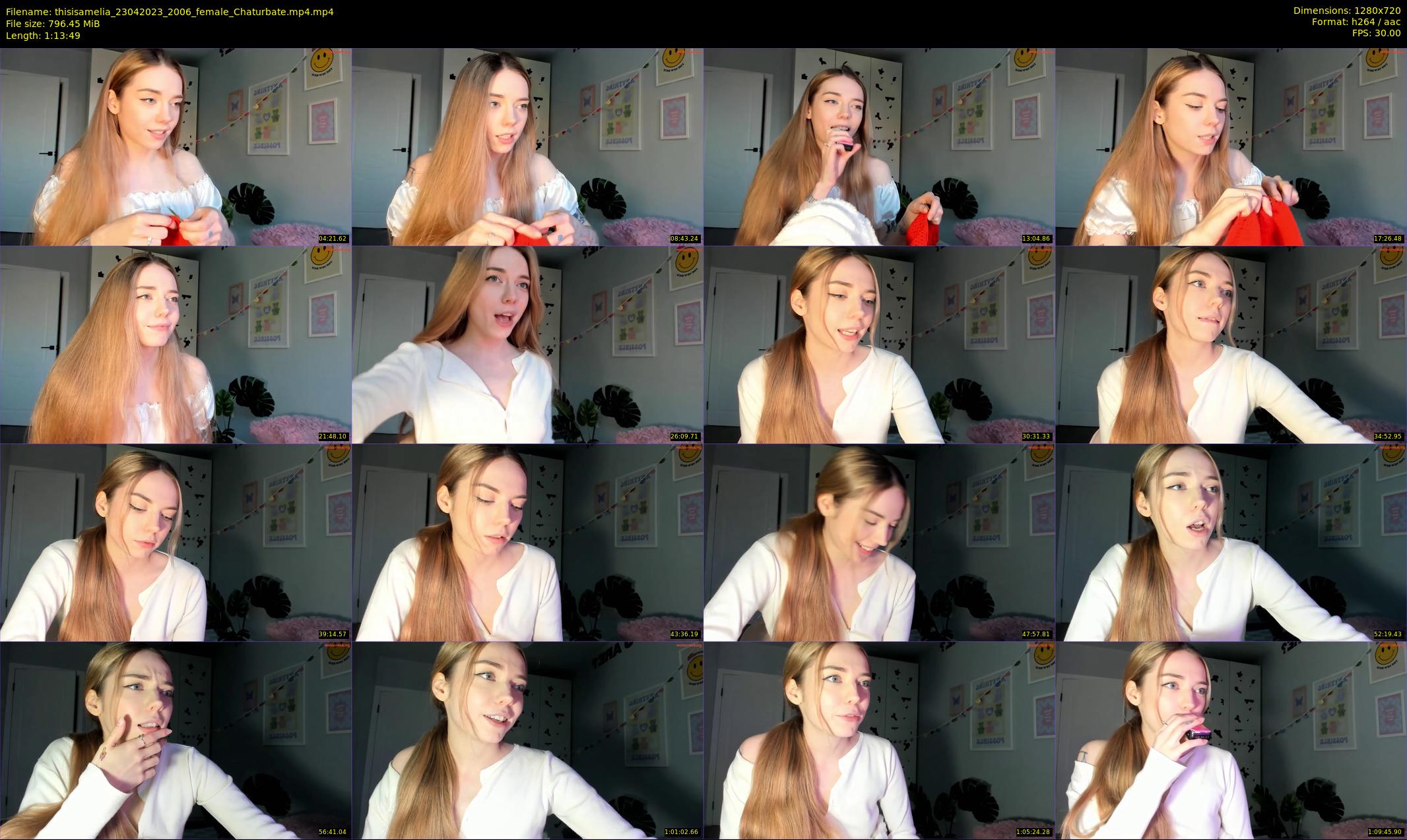 thisisamelia — 74 minute Chaturbate female cam show recording, 720p, Apr 23, 2023
