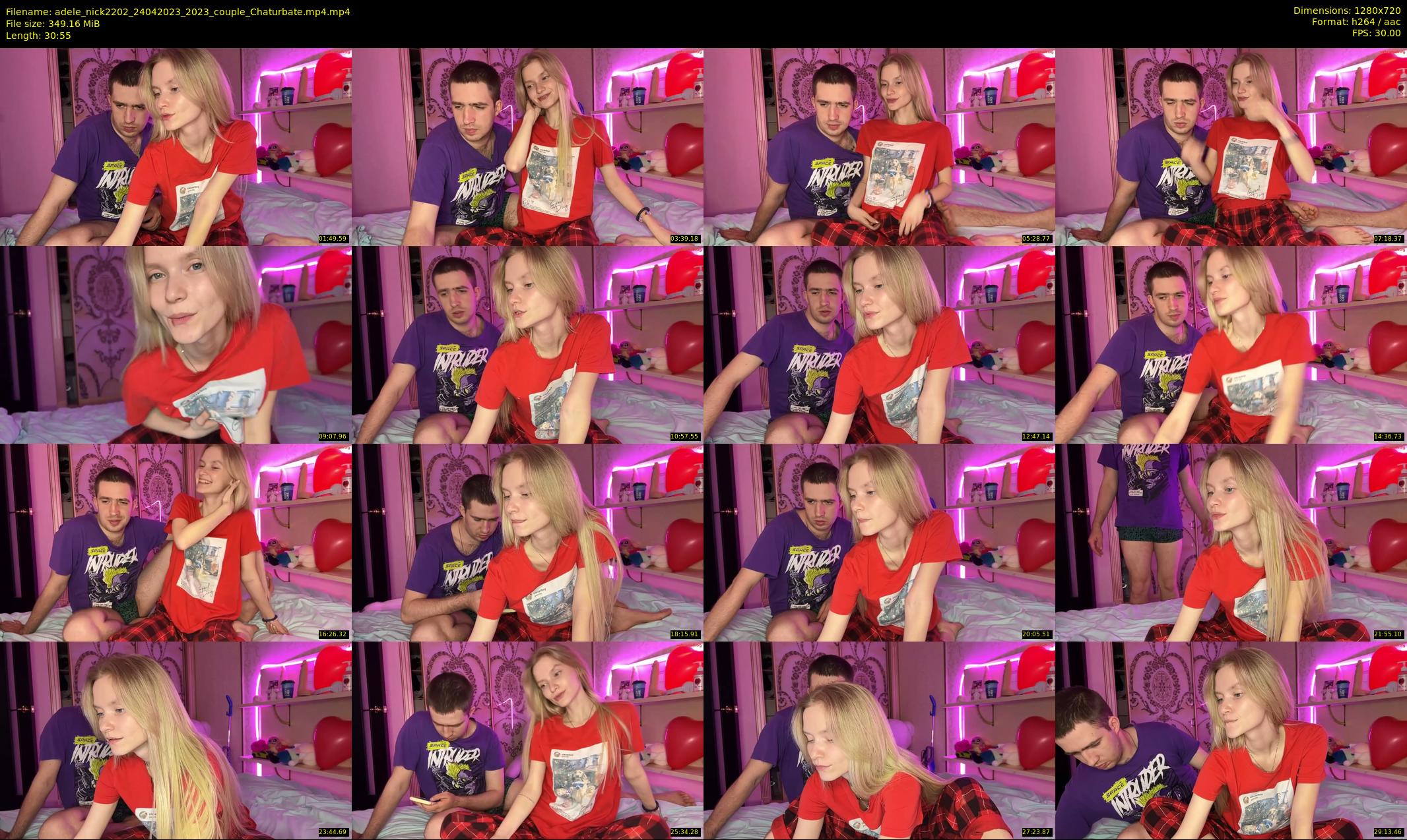 adele_nick2202 — 31 minute Chaturbate couple cam show recording, 720p, Apr 24, 2023