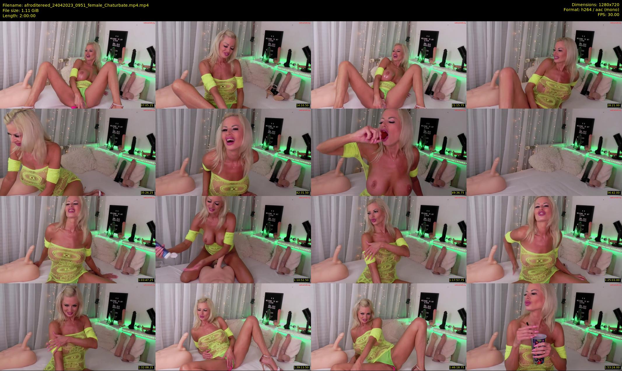 afroditereed — 120 minute Chaturbate female cam show recording, 720p, Apr 24, 2023