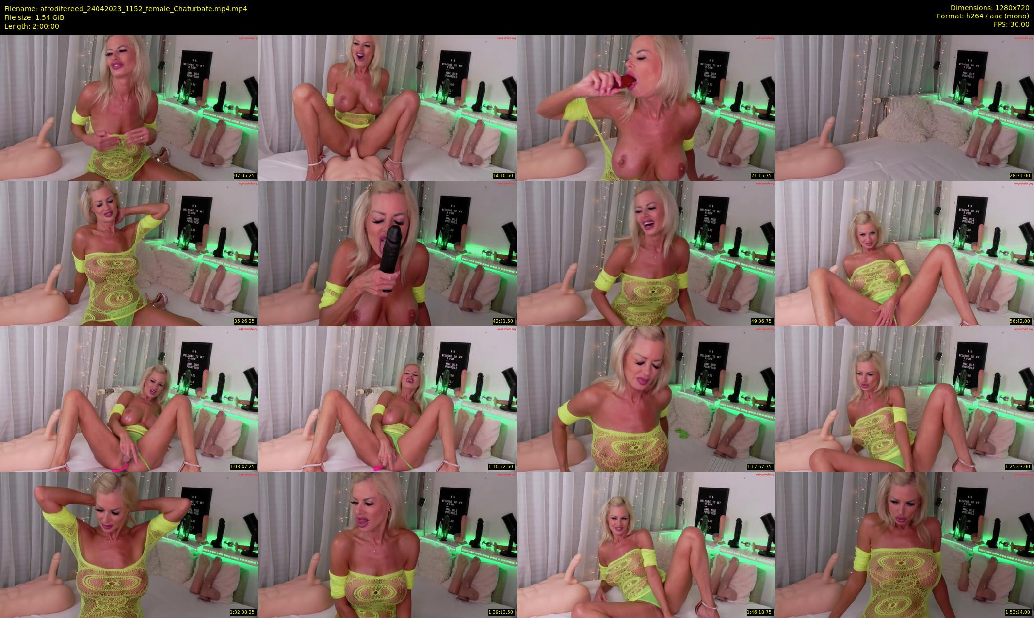 afroditereed — 120 minute Chaturbate female cam show recording, 720p, Apr 24, 2023