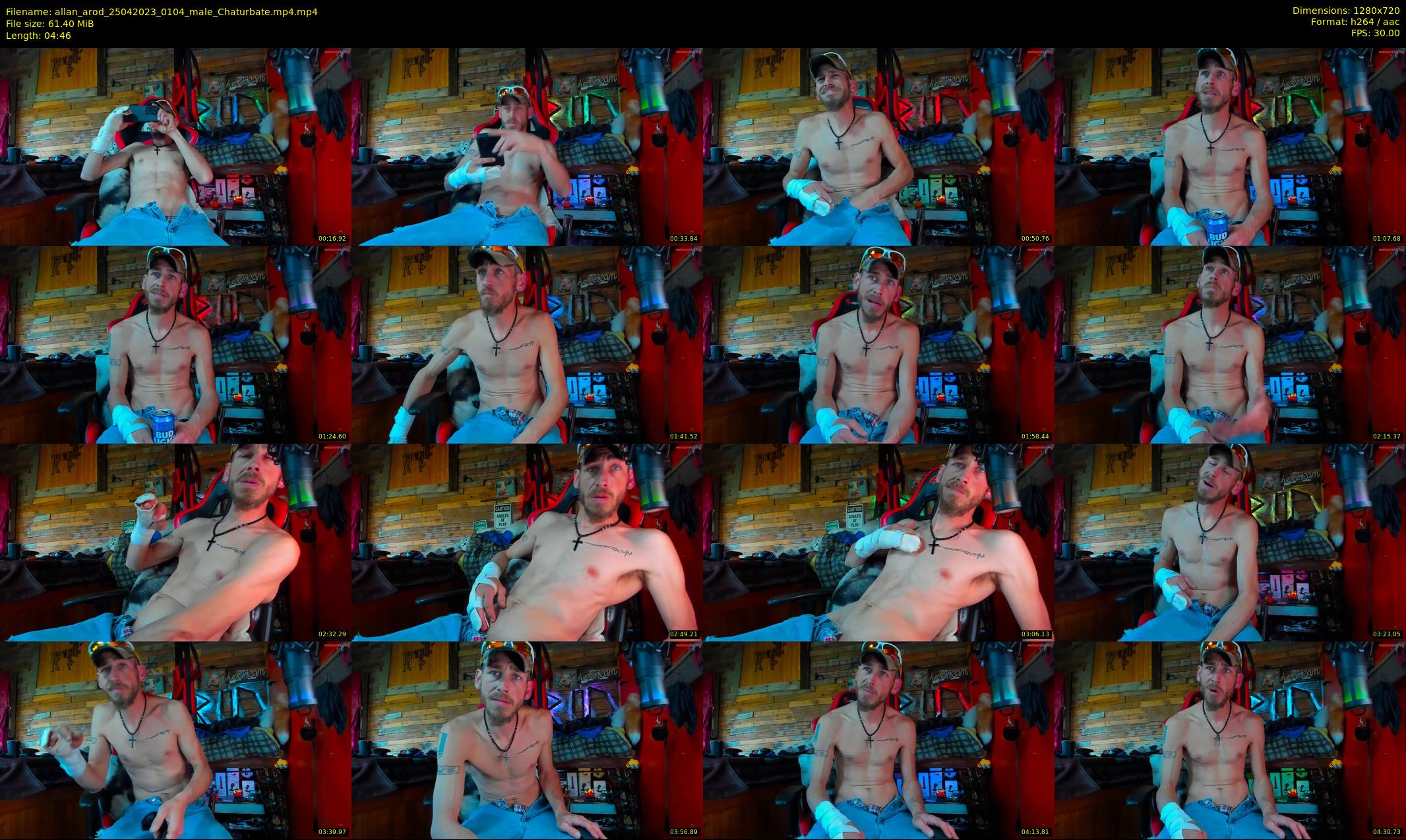 allan_arod — 5 minute Chaturbate male cam show recording, 720p, Apr 25, 2023
