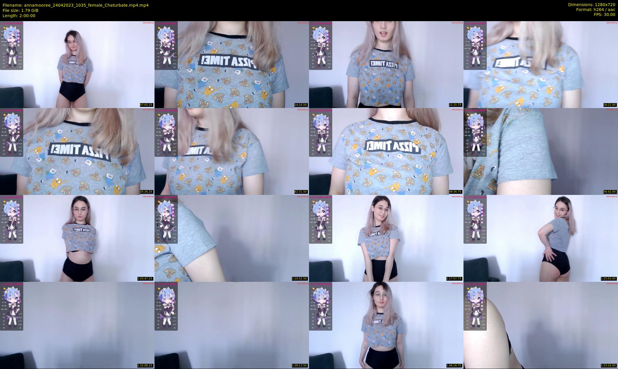 annamooree — 120 minute Chaturbate female cam show recording, 720p, Apr 24, 2023